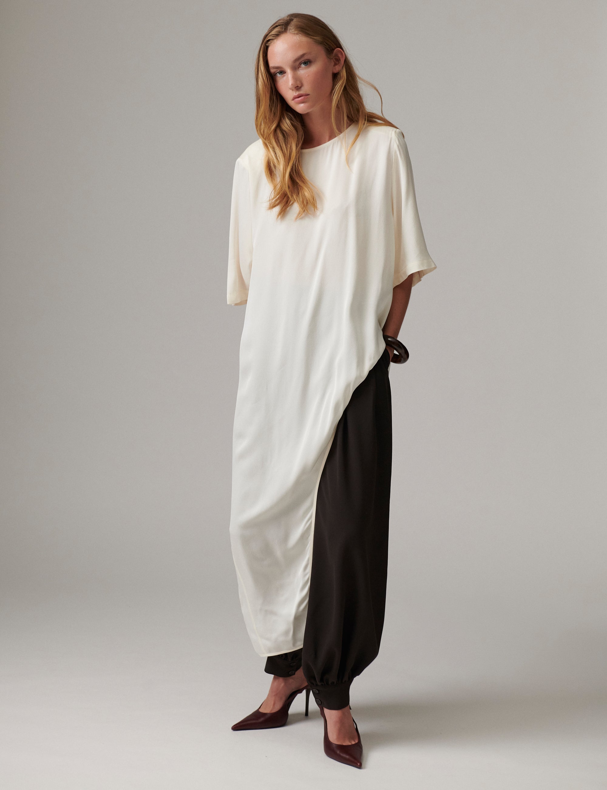 DAY Birger ét Mikkelsen Lolly - Matte Crepe - Blouse Blouse 110605 Jet Stream