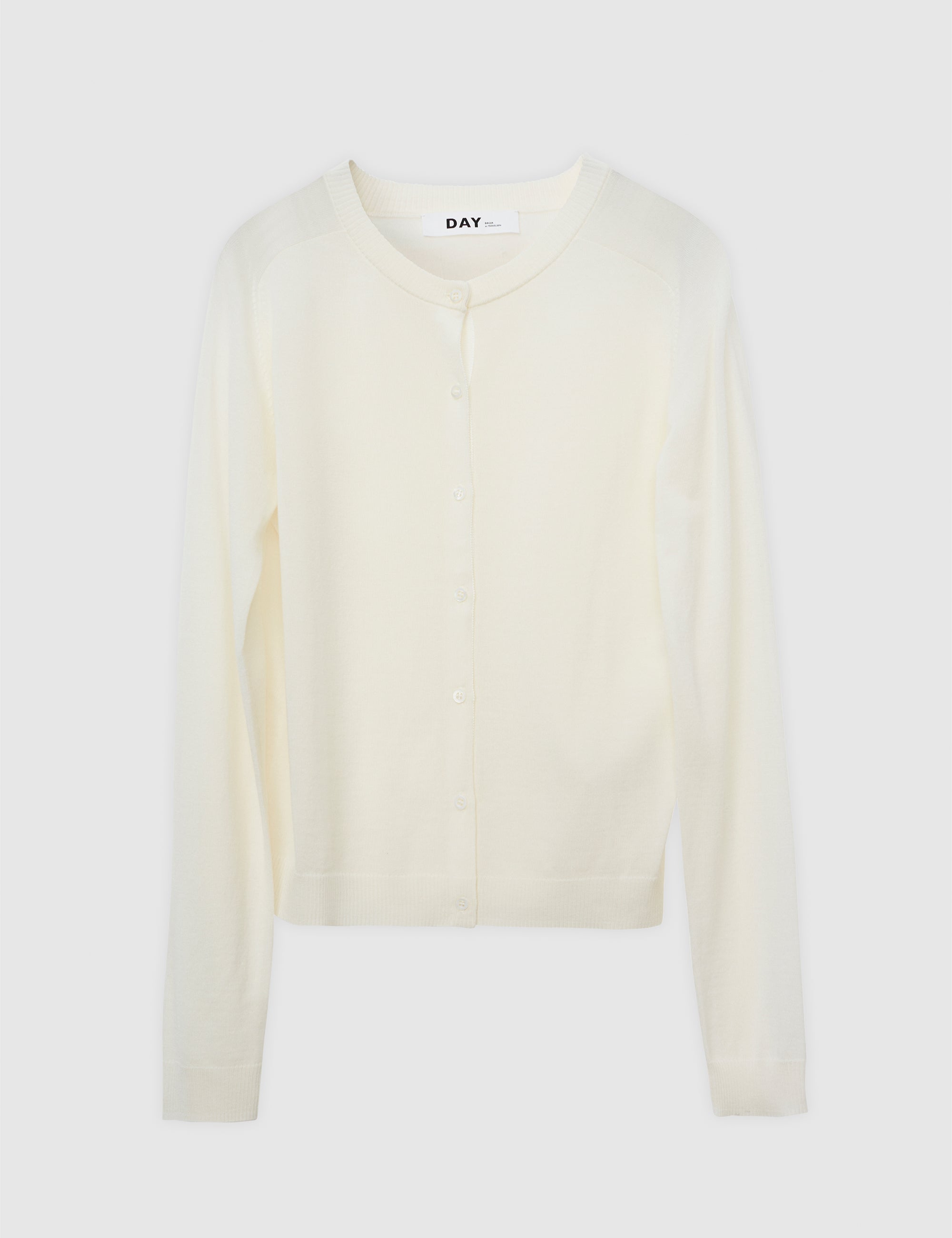DAY Birger ét Mikkelsen Luna - Daily Elements Cardigan 01002 Ivory Shade