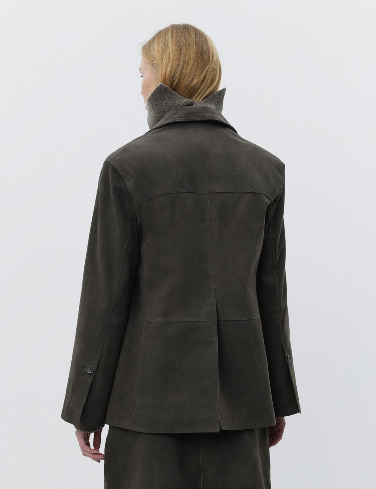 DAY Birger ét Mikkelsen Marcela - Suede Coats & Jackets 191103 ESPRESSO