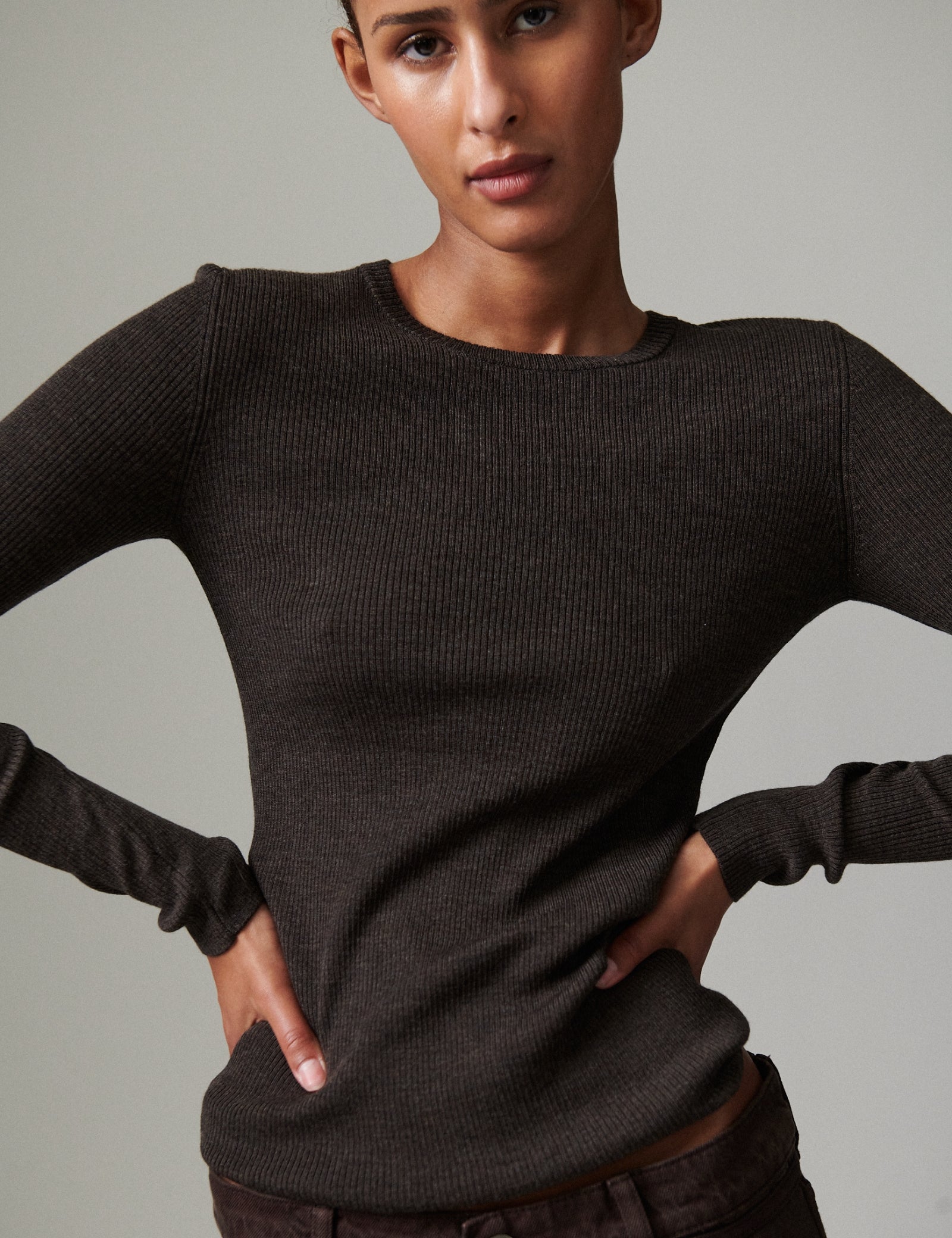 DAY Birger ét Mikkelsen Mariana - Daily Elements Tops & T-Shirts 500180 Expresso Melange