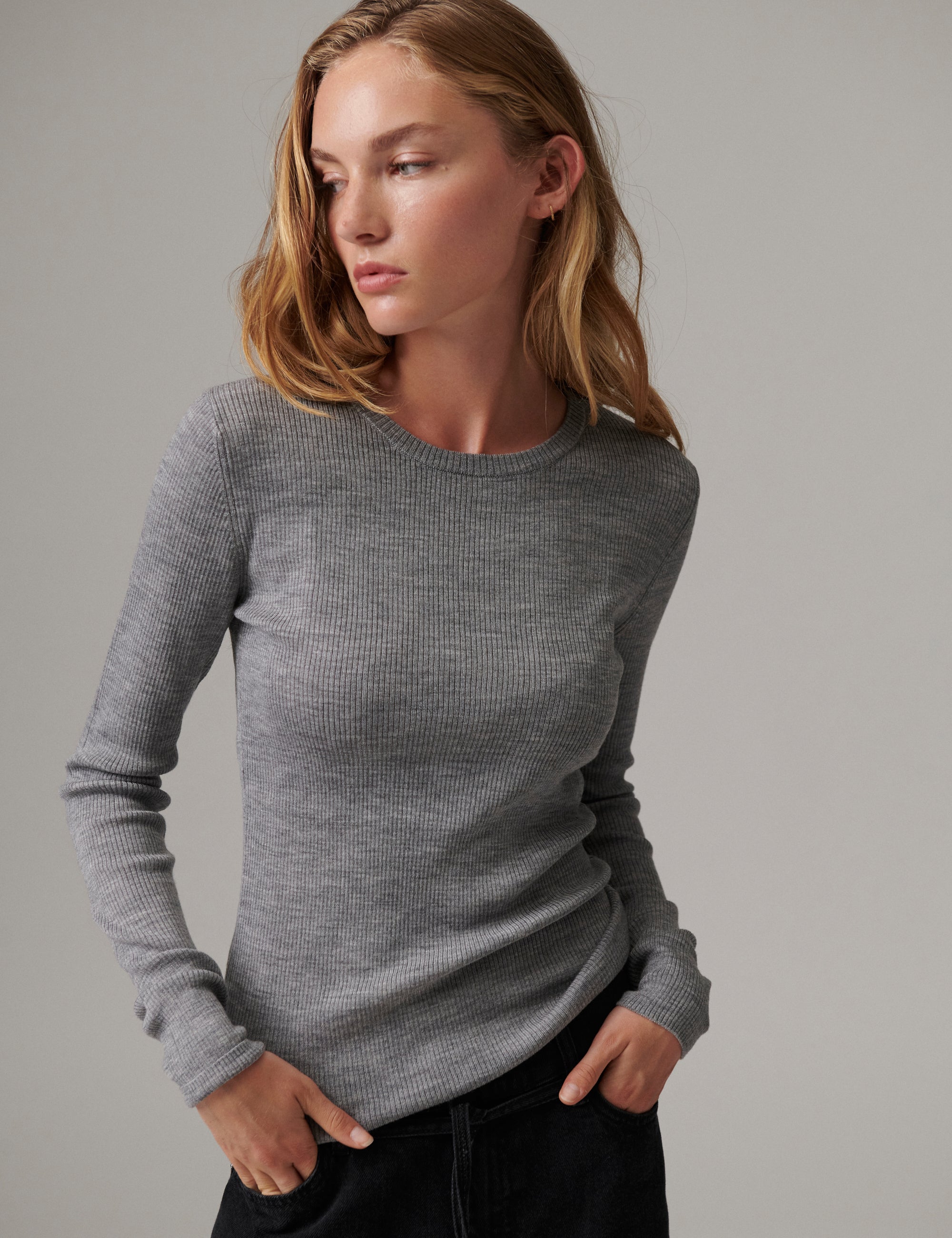 DAY Birger ét Mikkelsen Mariana - Daily Elements - Pullover Pullover 500006 Medium Grey Melange