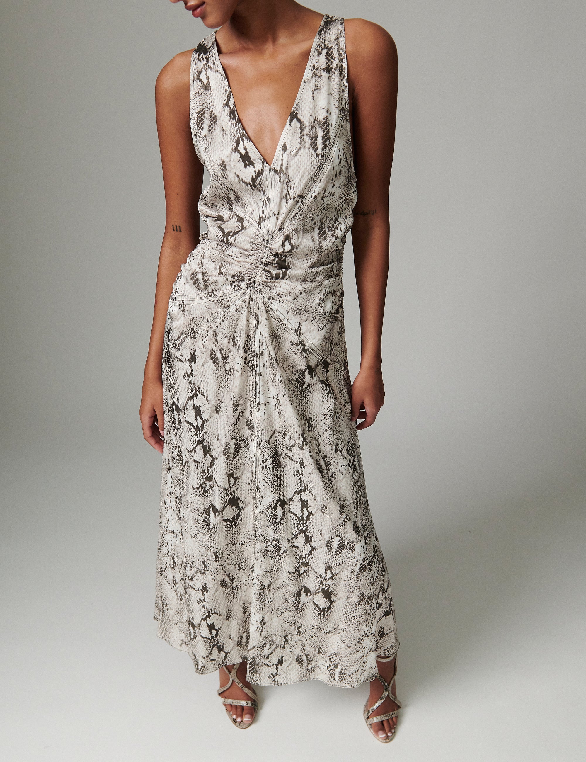 DAY Birger ét Mikkelsen Mino -Viscose Stretch Dress 500170 SNAKEY