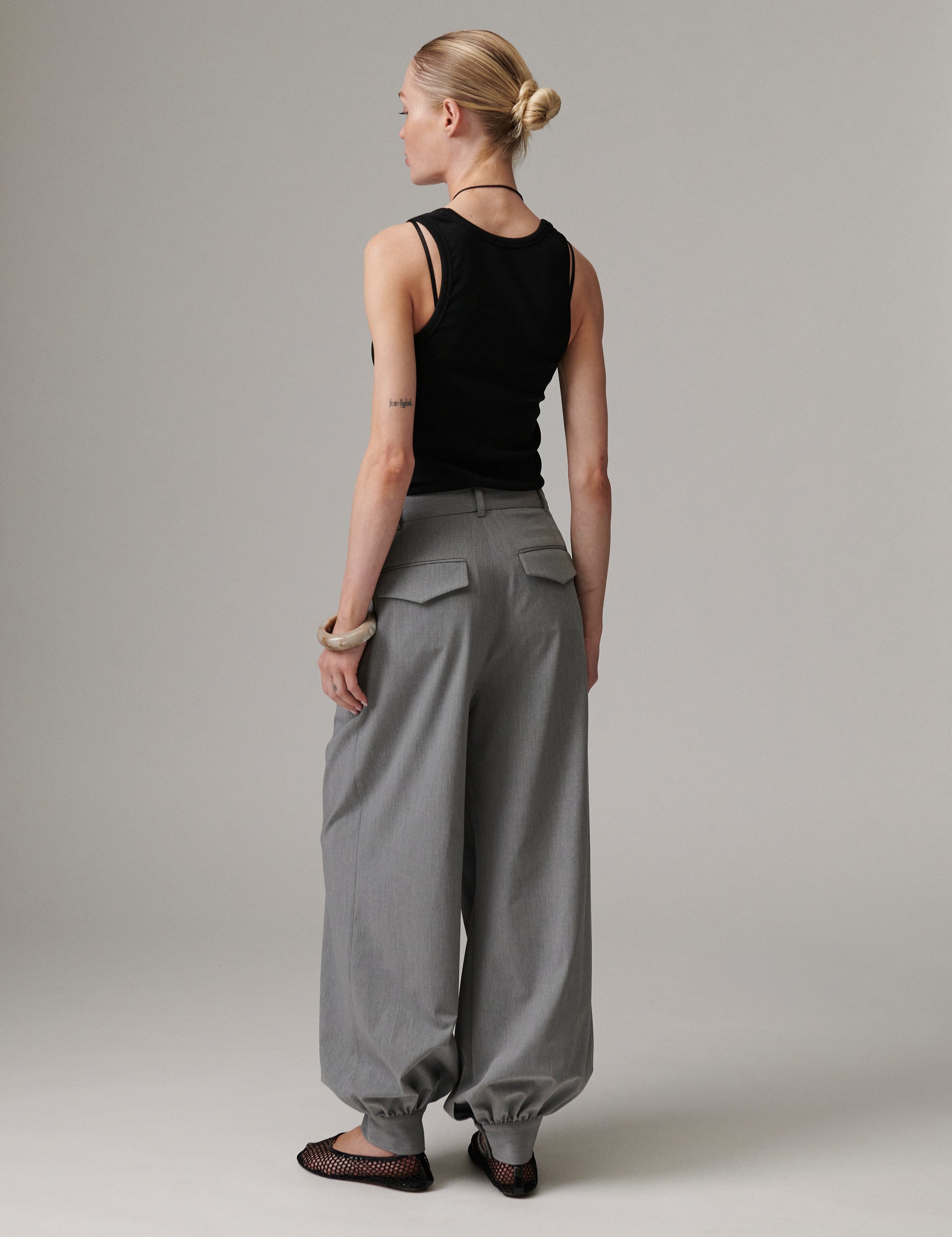 DAY Birger ét Mikkelsen Nila - Classic Gab Pants 500006 Medium Grey Melange