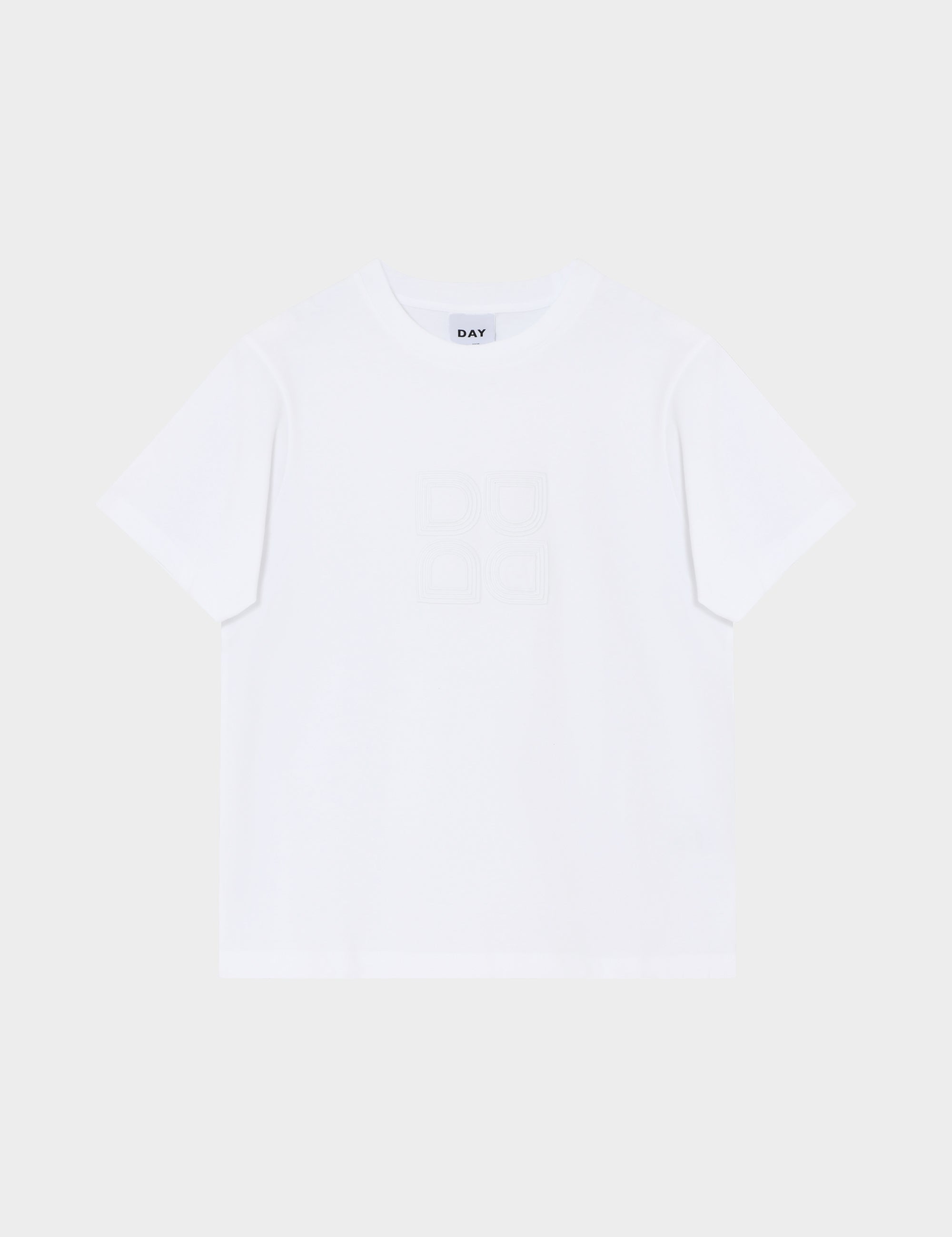 DAY Birger ét Mikkelsen Parry Logo- Heavy Jersey Tops & T-Shirts 110601 BRIGHT WHITE