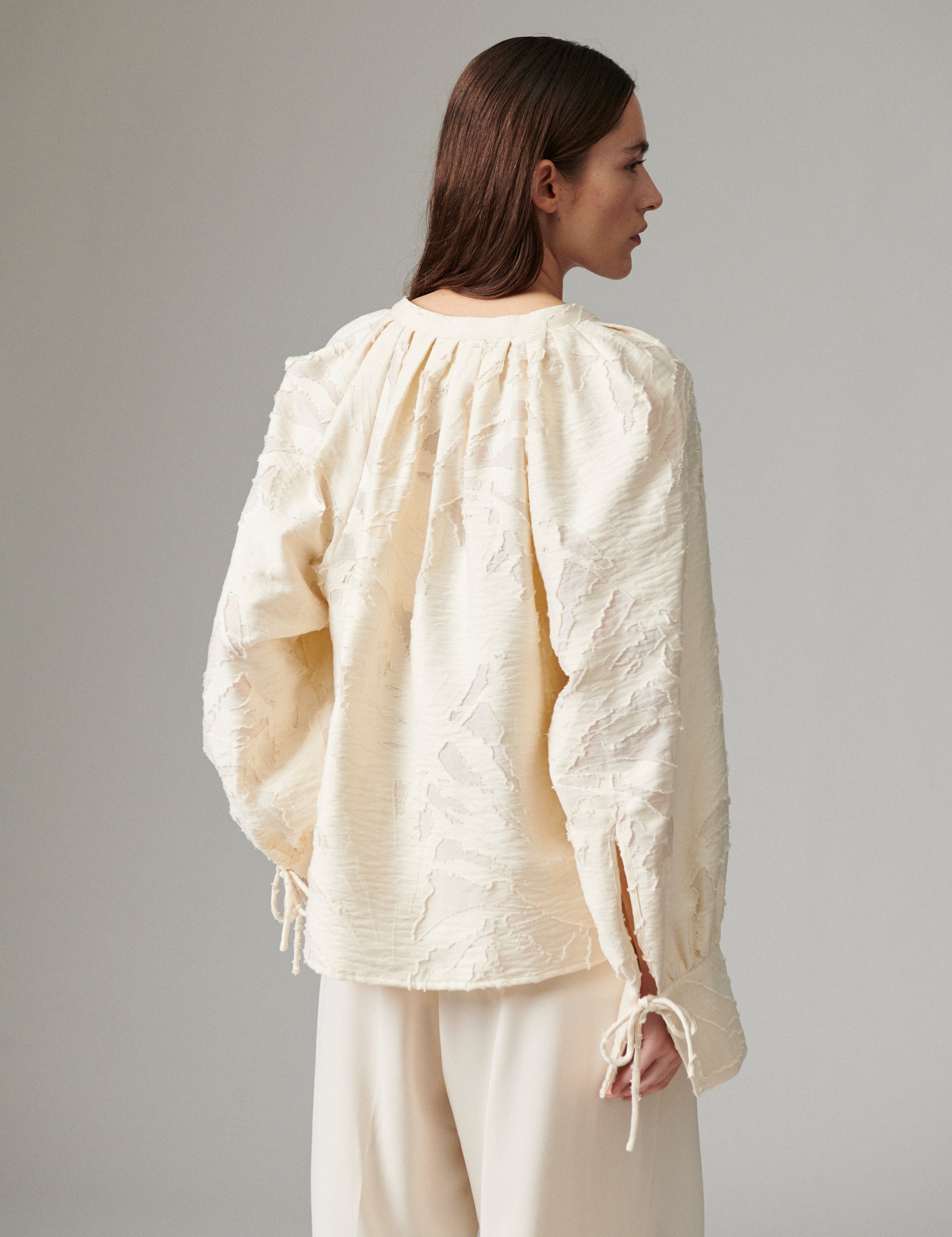 DAY Birger ét Mikkelsen Penka - Raw Jacquard - Blouse Blouse 110605 Jet Stream