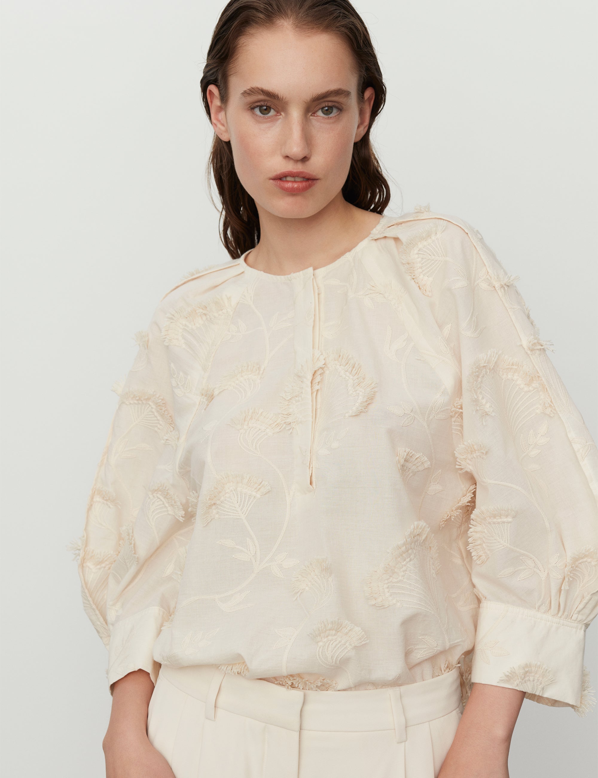 DAY Birger ét Mikkelsen Porter - Blooming Fringes Shirts & Blouses 110605 Jet Stream