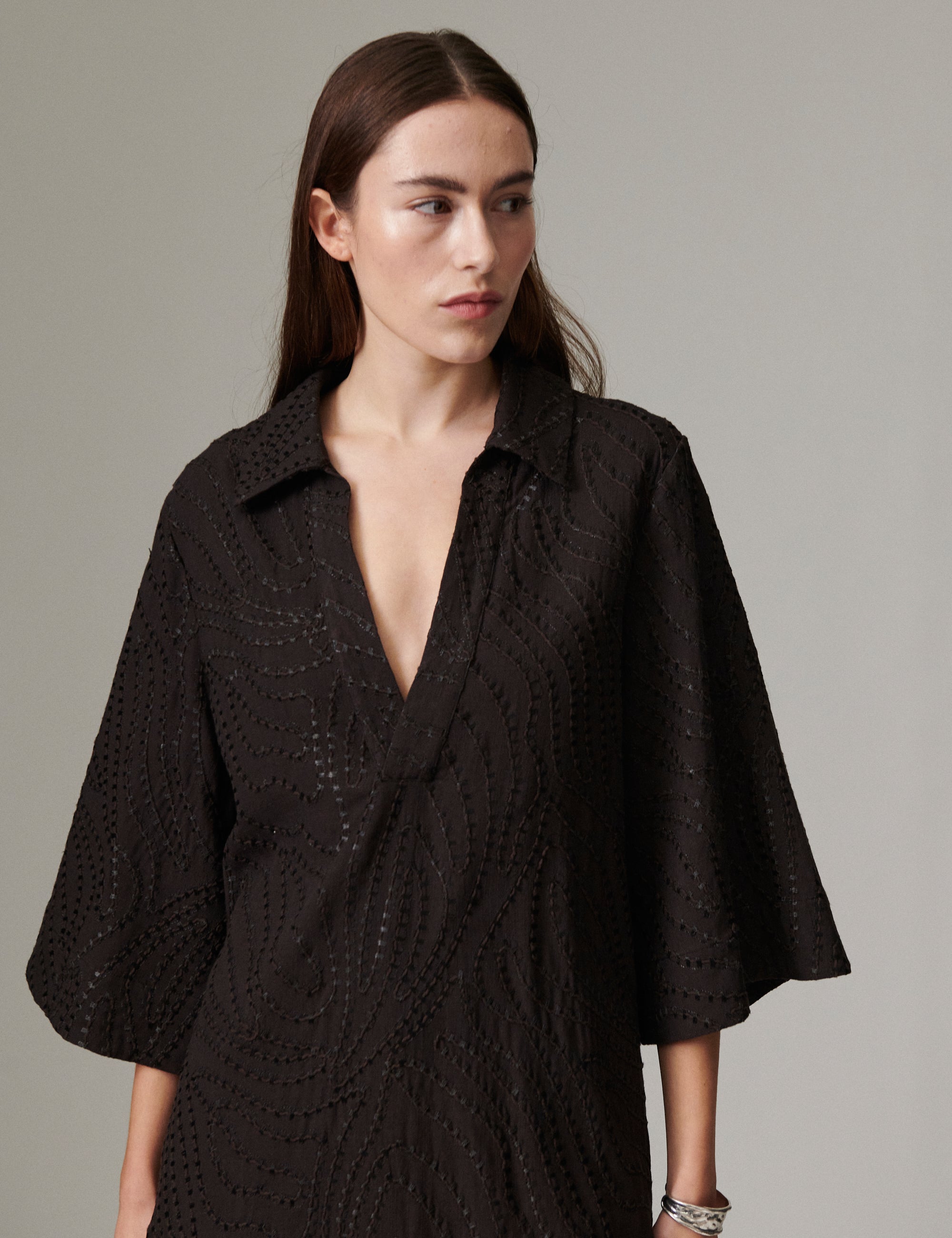 DAY Birger ét Mikkelsen Prima - Day Kantha - Tunic Tunic 10037 Coffee Bean