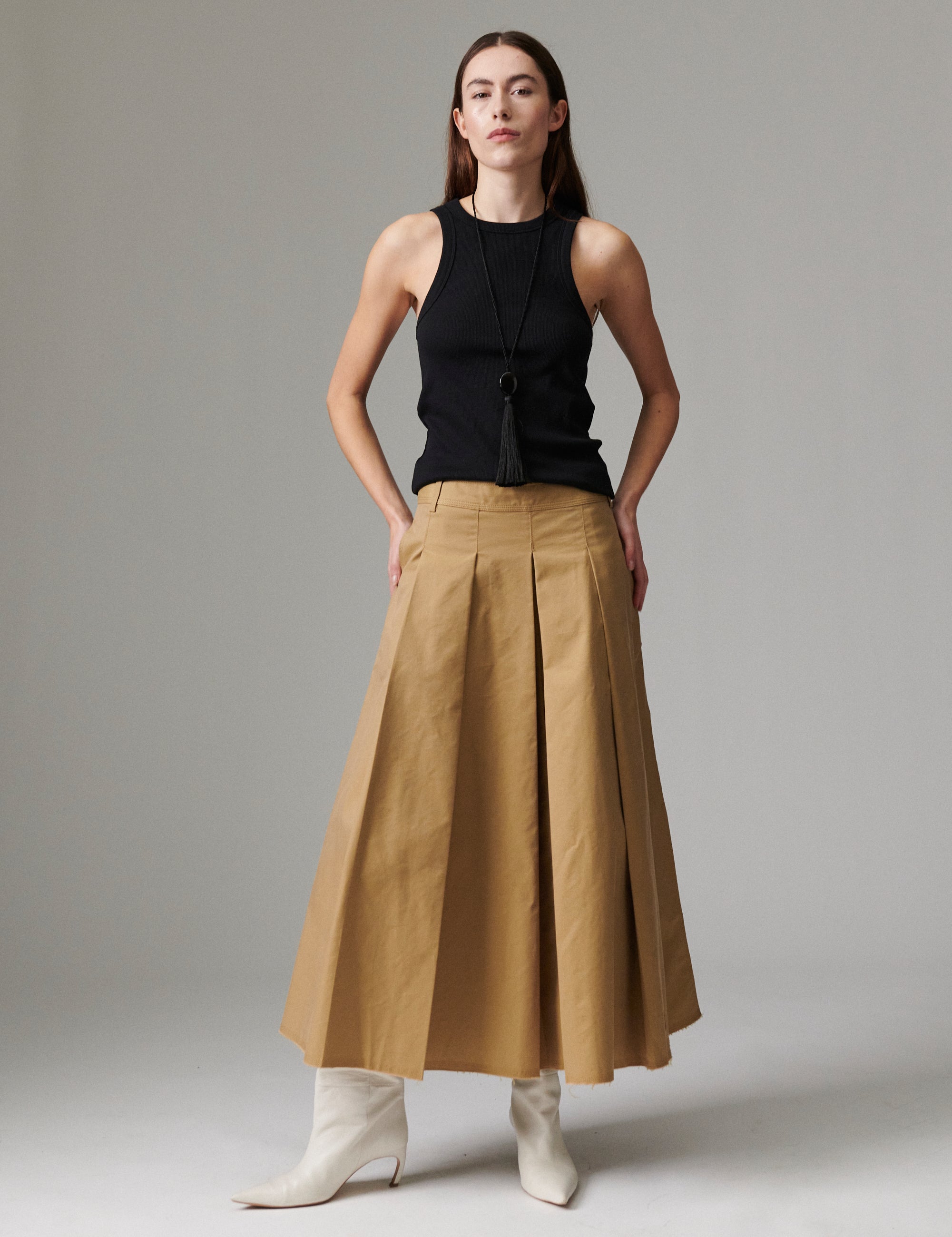 DAY Birger ét Mikkelsen Robb - Canvas Deluxe - Skirt Skirt 170836 ECRU OLIVE