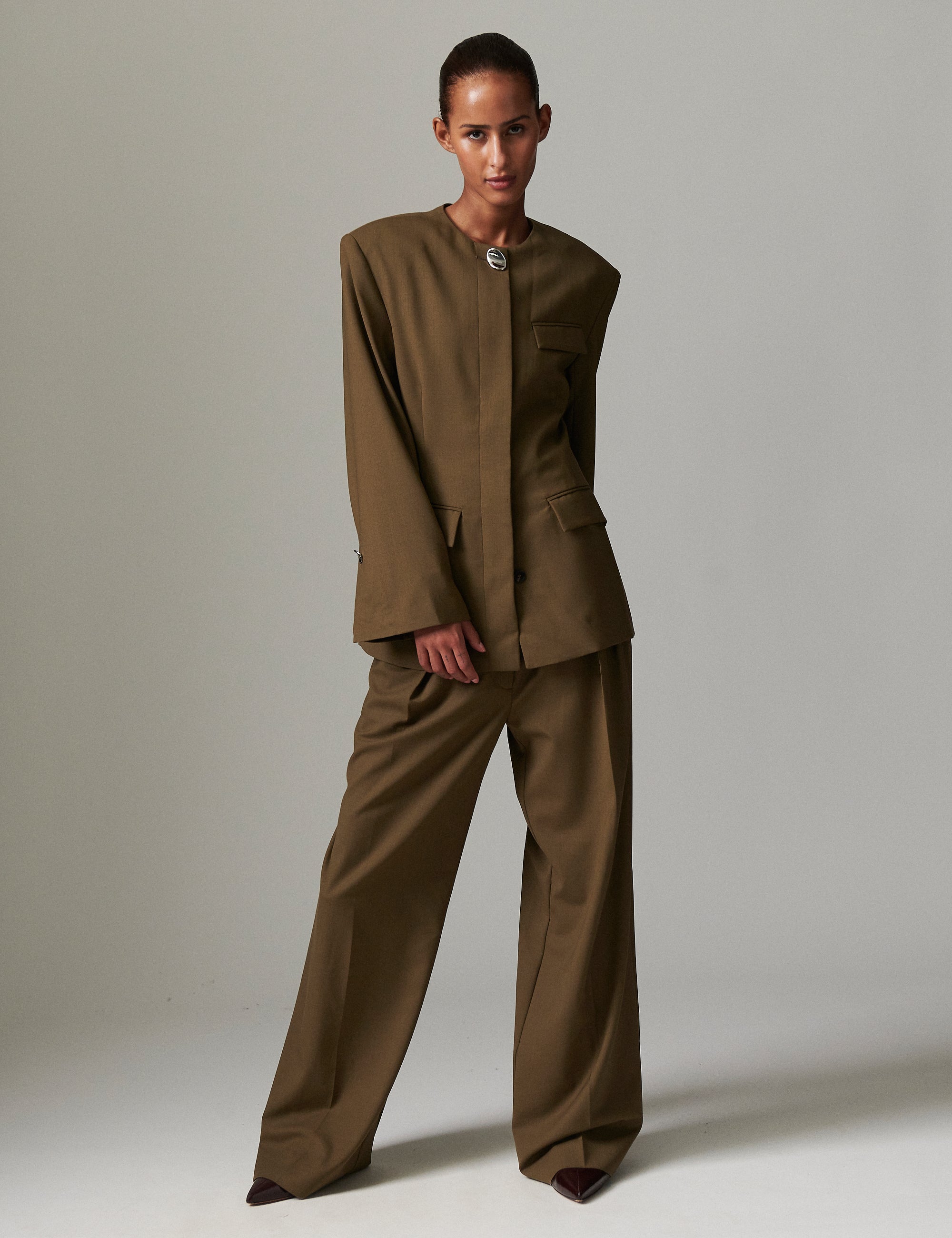 DAY Birger ét Mikkelsen Roe - Light Wool Blend Blazer 180820 CAPERS
