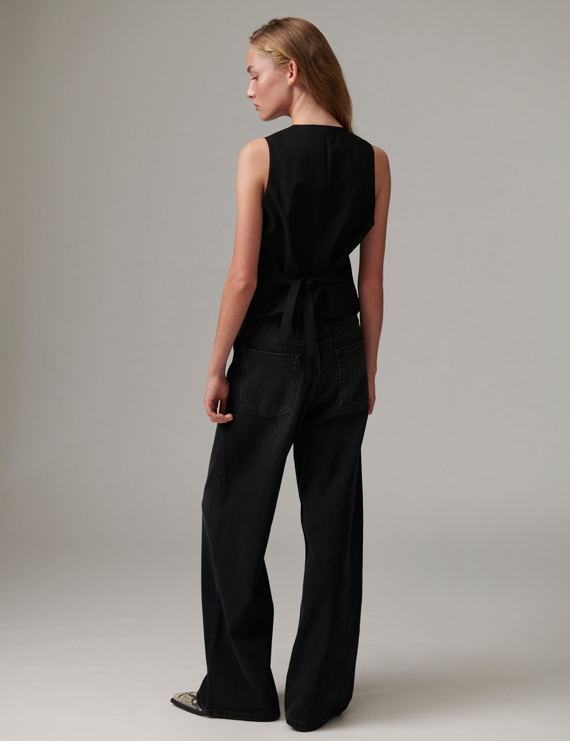 DAY Birger ét Mikkelsen Ronnie - Classic Gab Waistcoat 190303 Black