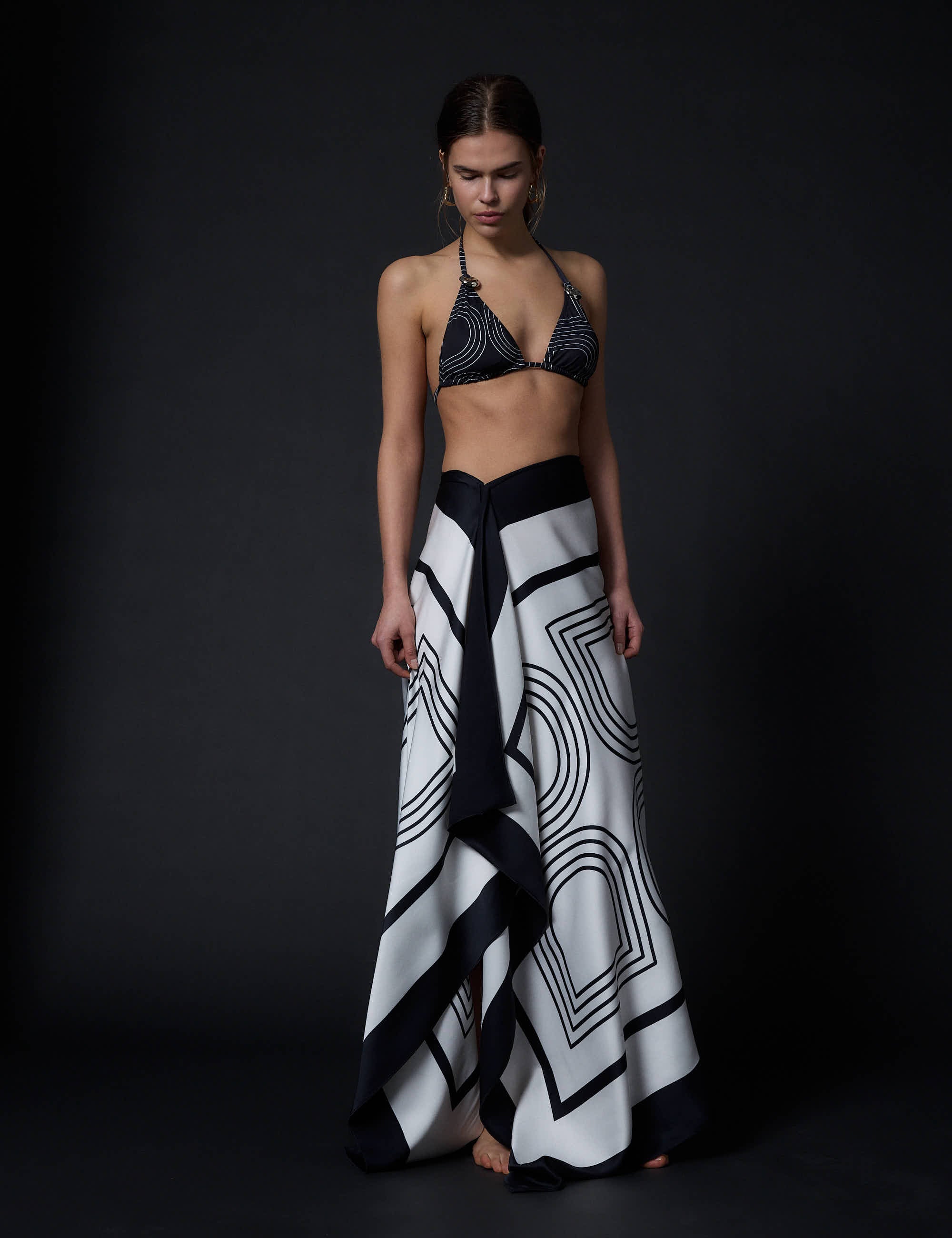 DAY Birger ét Mikkelsen SARY- FLUID VISCOSE Scarf 190303 Black