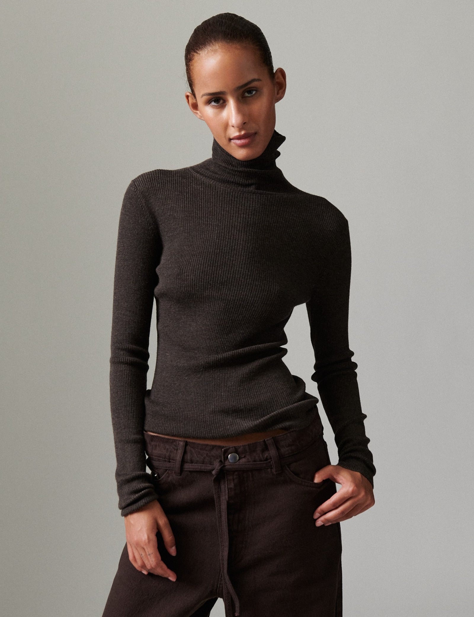 DAY Birger ét Mikkelsen Sierra - Daily Elements Tops & T-Shirts 191103 ESPRESSO