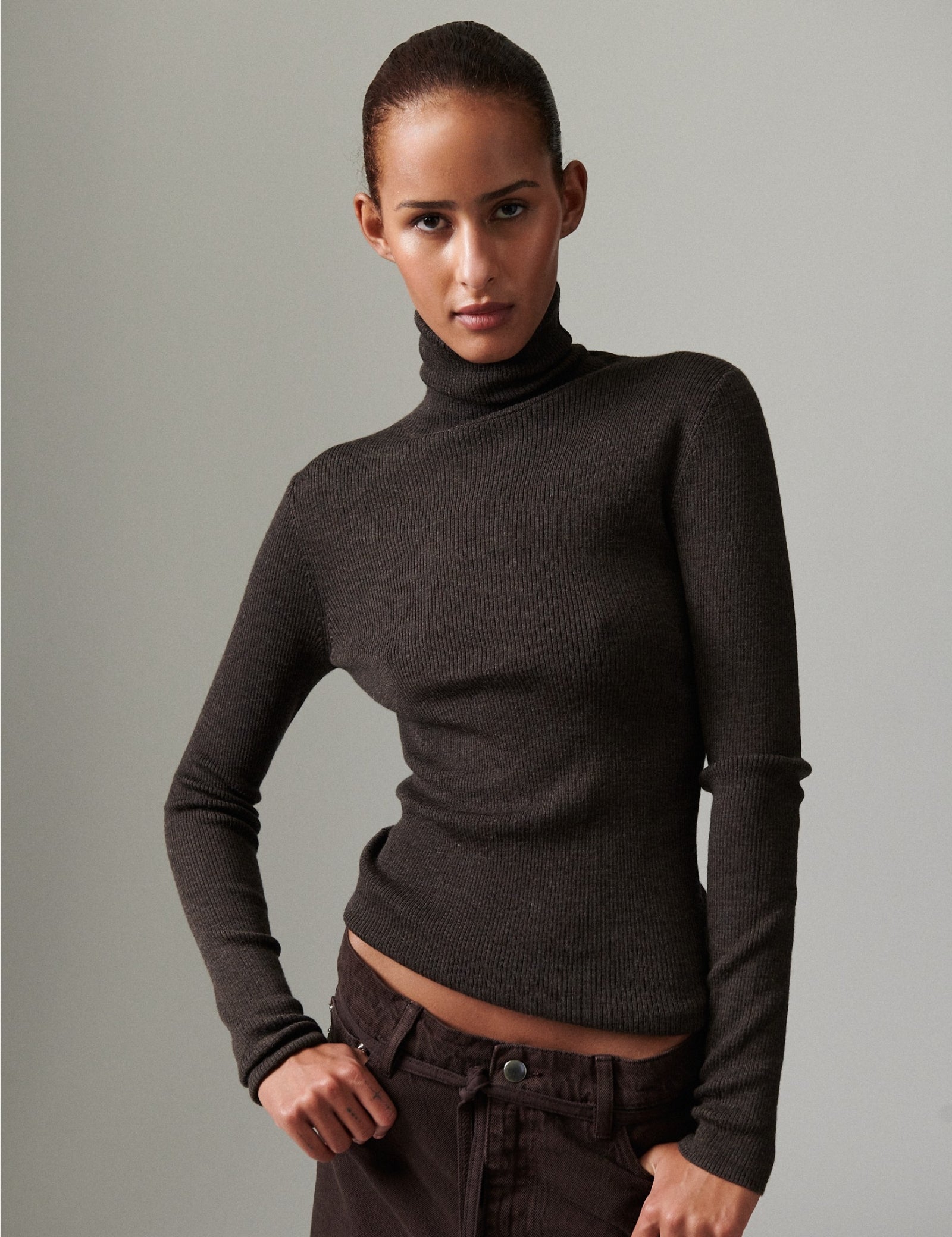 DAY Birger ét Mikkelsen Sierra - Daily Elements Tops & T-Shirts 500180 Expresso Melange