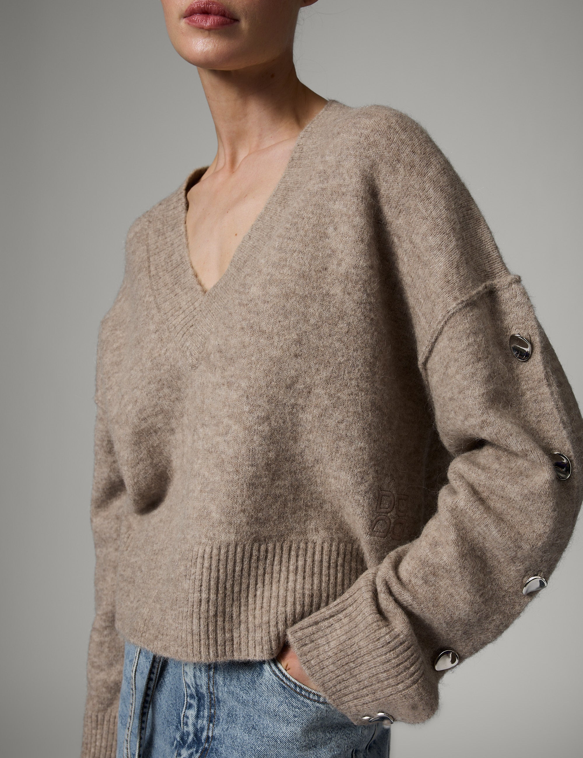 DAY Birger ét Mikkelsen Solange - Cozy Days Pullover 500082 Hazel Melange