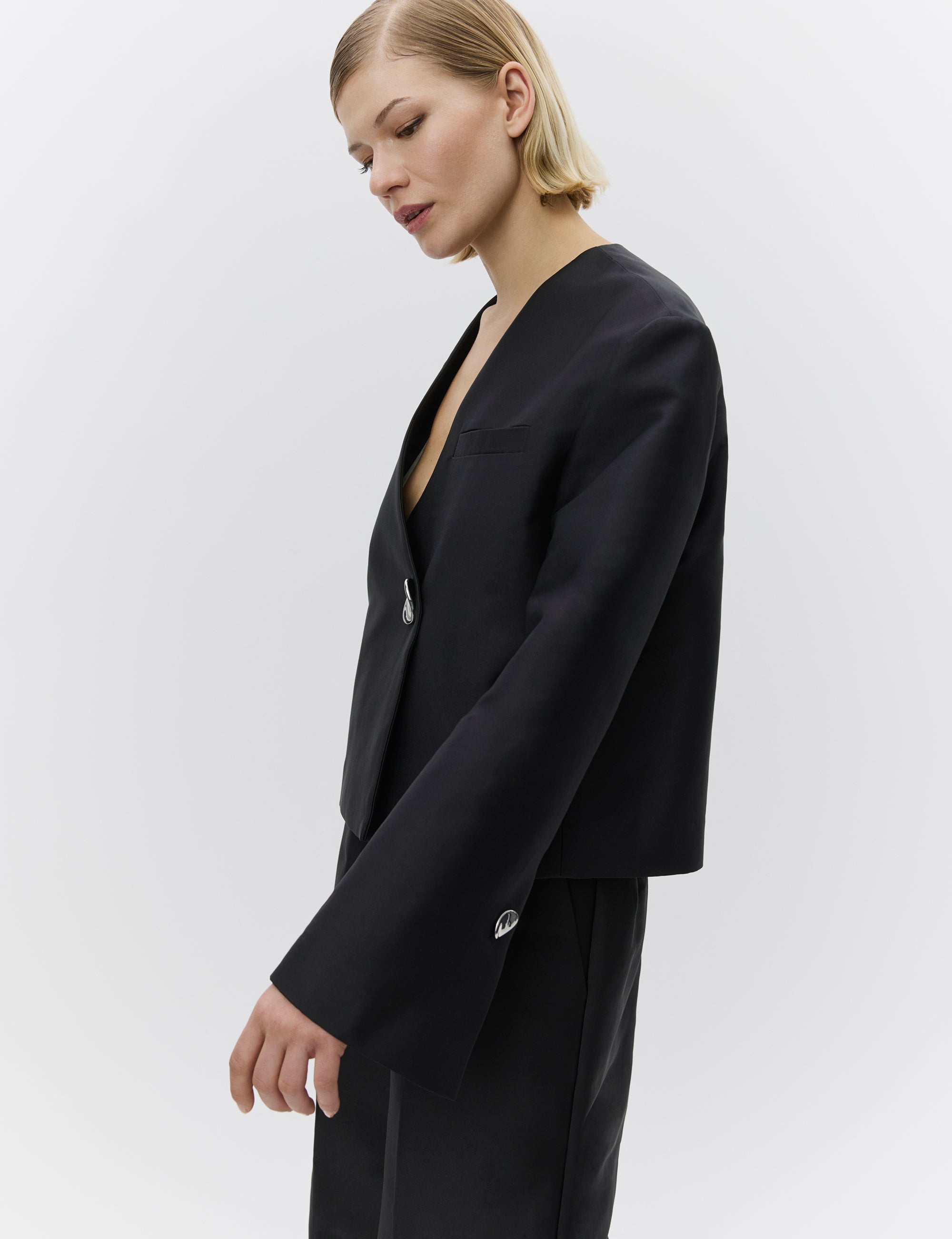 DAY Birger ét Mikkelsen Sookie - Shiny Suiting Blazer 190303 BLACK