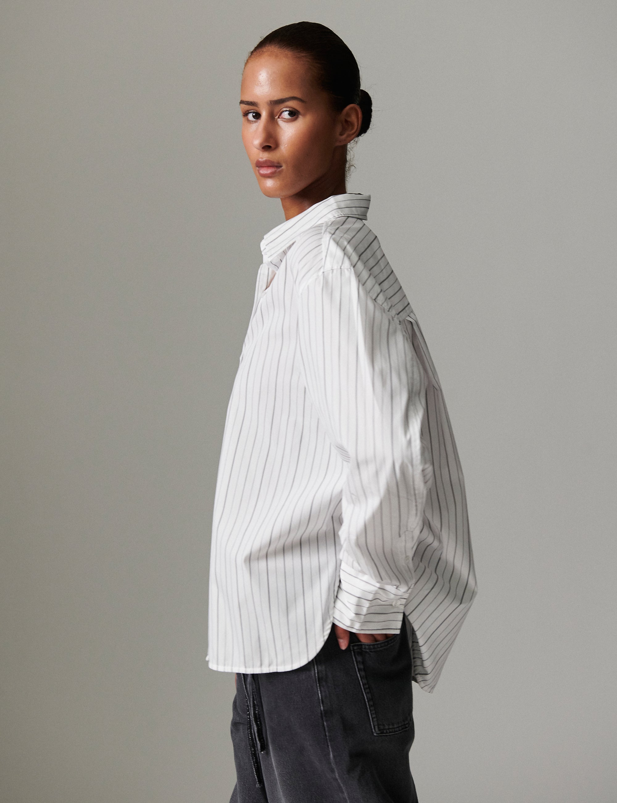 DAY Birger ét Mikkelsen Stanley - Refined stripes Shirts & Blouses 110601 Bright White