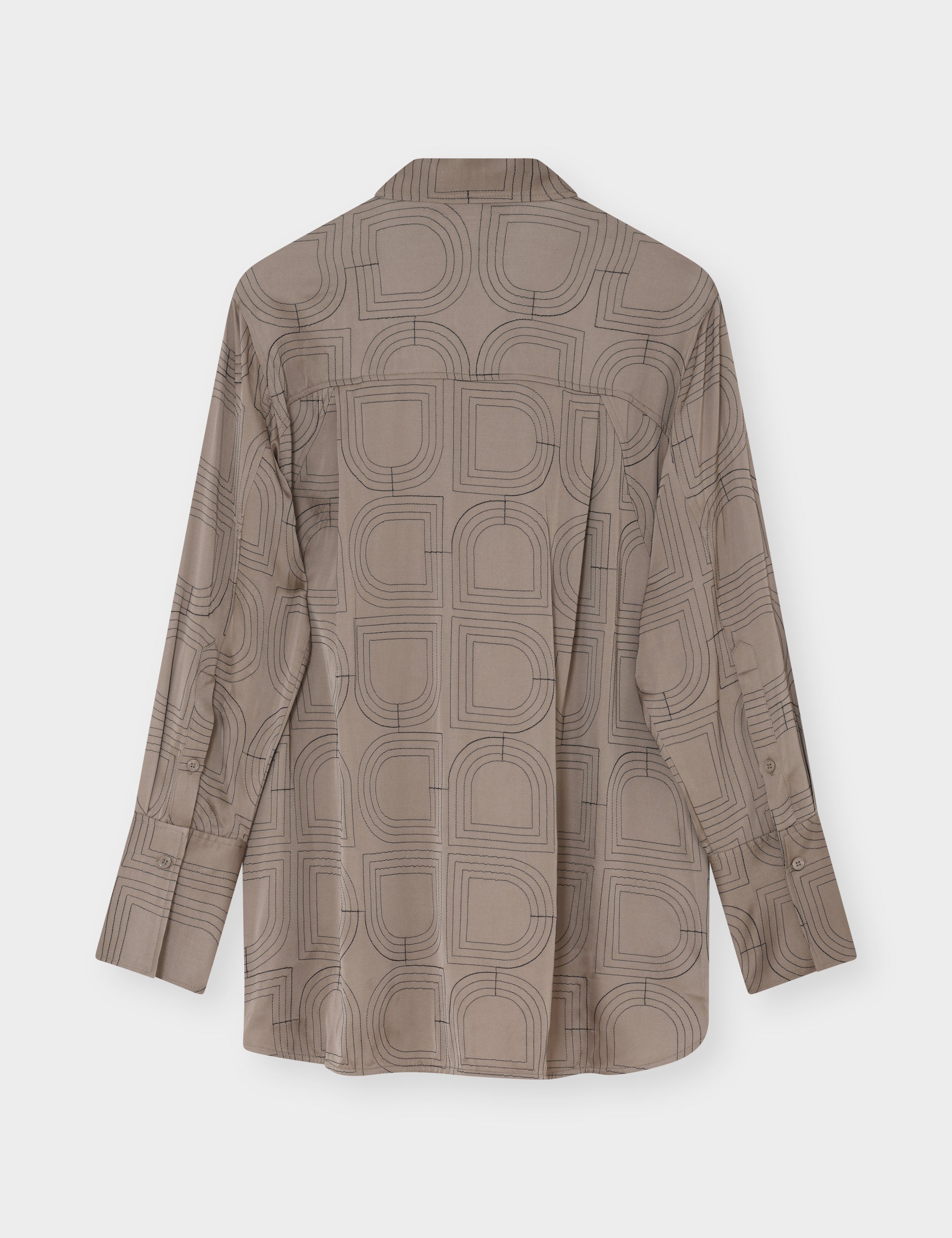 DAY Birger ét Mikkelsen Stella- Fluid Viscose Stitch - Shirt Shirt 181112 Walnut