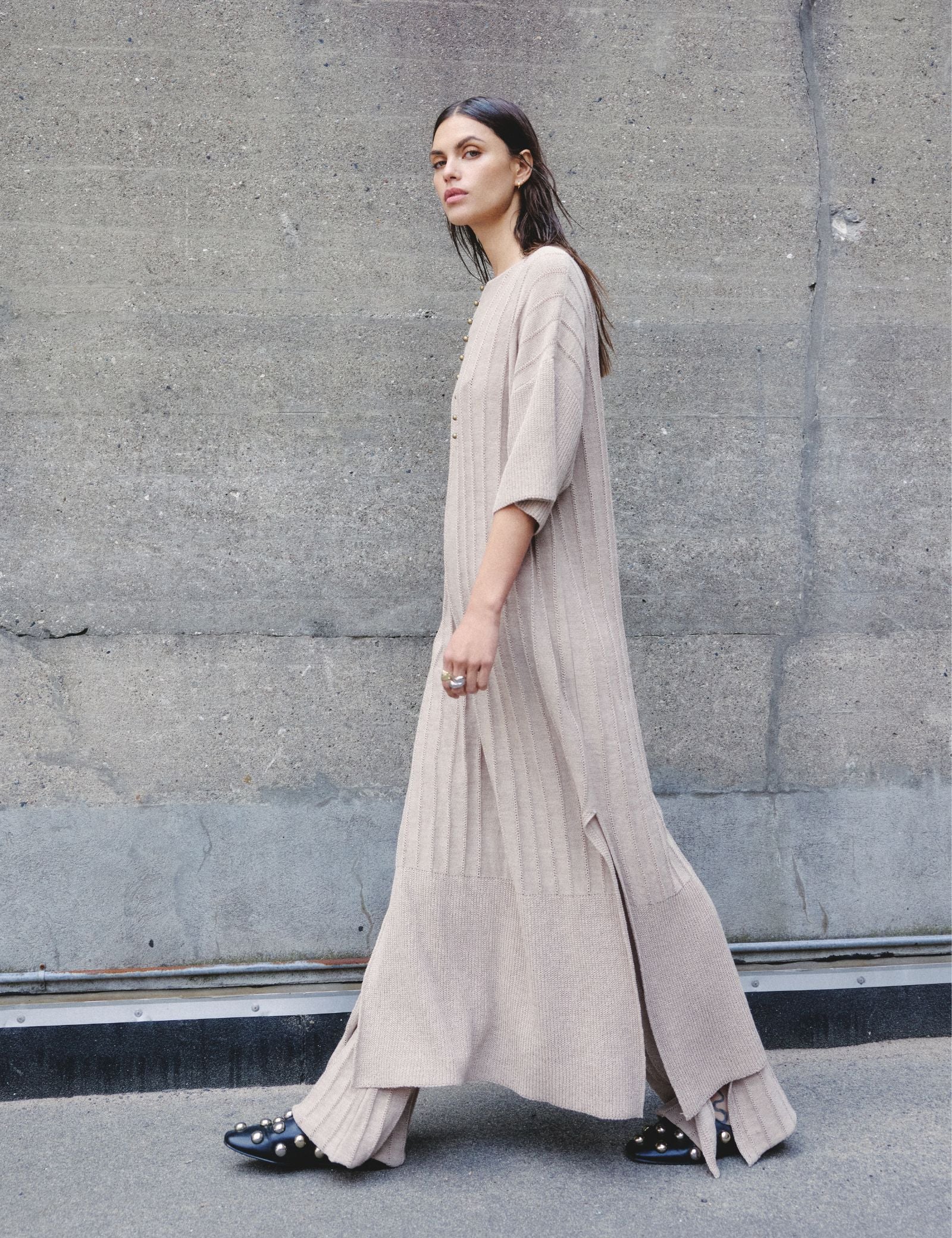 DAY Birger ét Mikkelsen Stellan - Summer Linen Dress 161407 COBBLESTONE