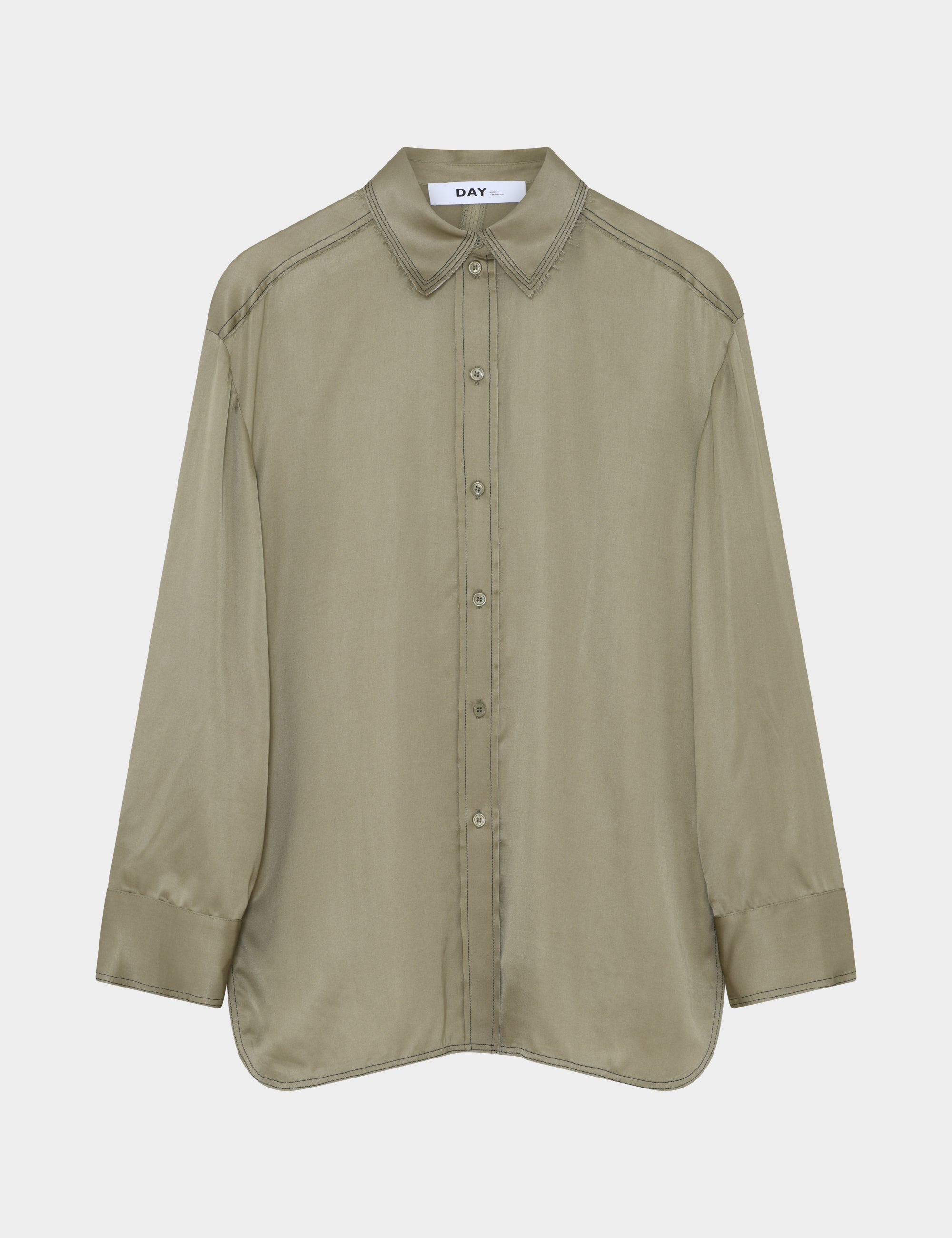 DAY Birger ét Mikkelsen Strong - Fluid viscose Shirts & Blouses 500147 SAGE KHAKI