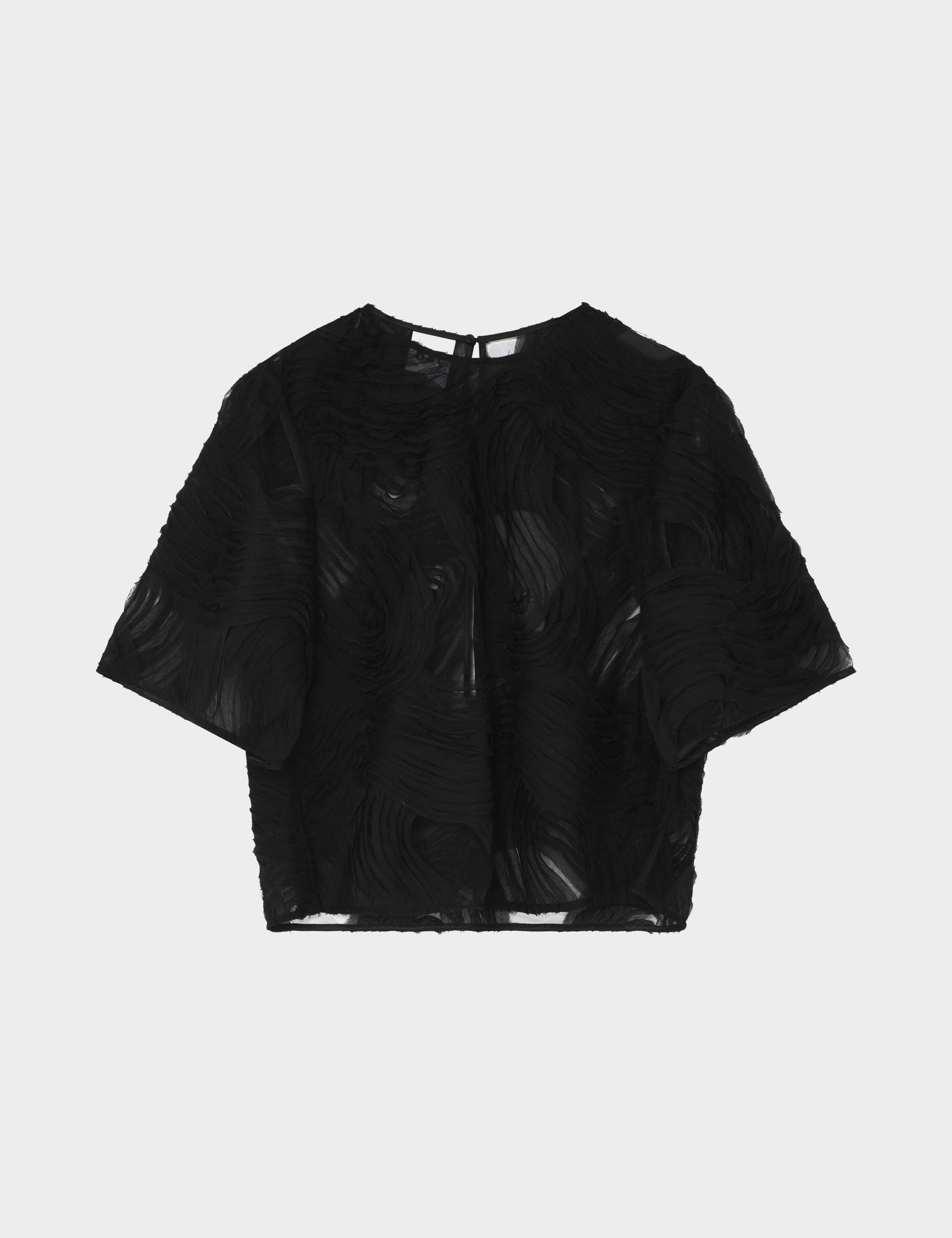 DAY Birger ét Mikkelsen Tatiana - Crochet Lacy Tops & T-Shirts 190303 BLACK