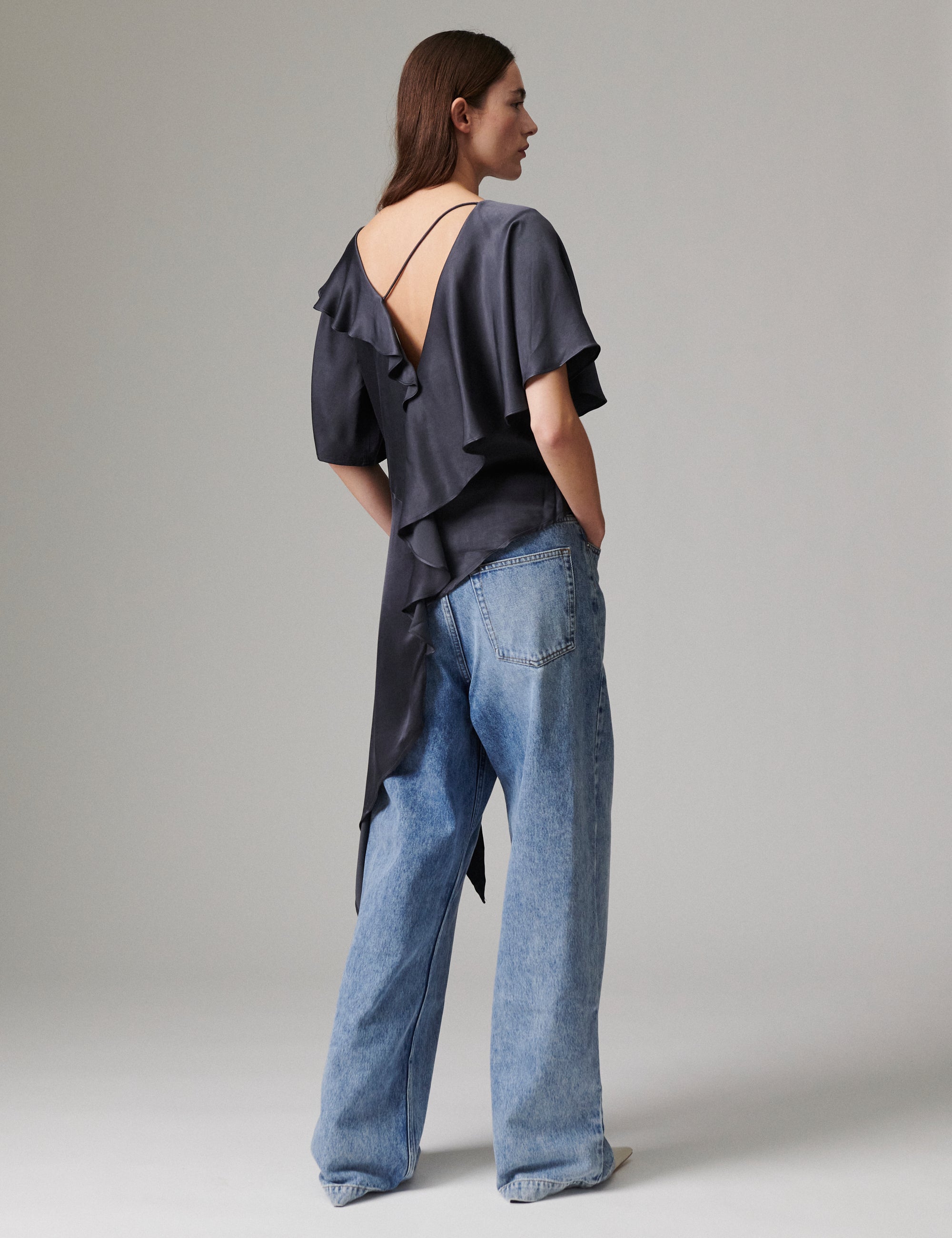 DAY Birger ét Mikkelsen Valor - Silky Touch - Blouse Blouse 194104 EBONY