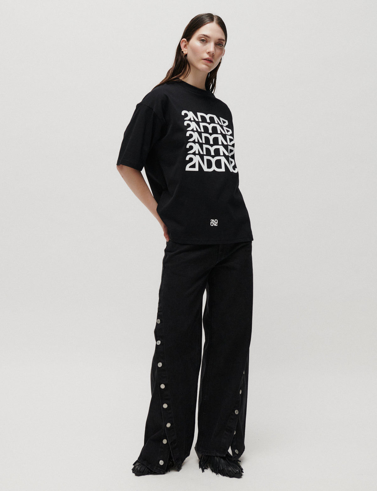 2NDDAY 2NDArala - Midweight Jersey - T-shirt T-shirt 190303 Black