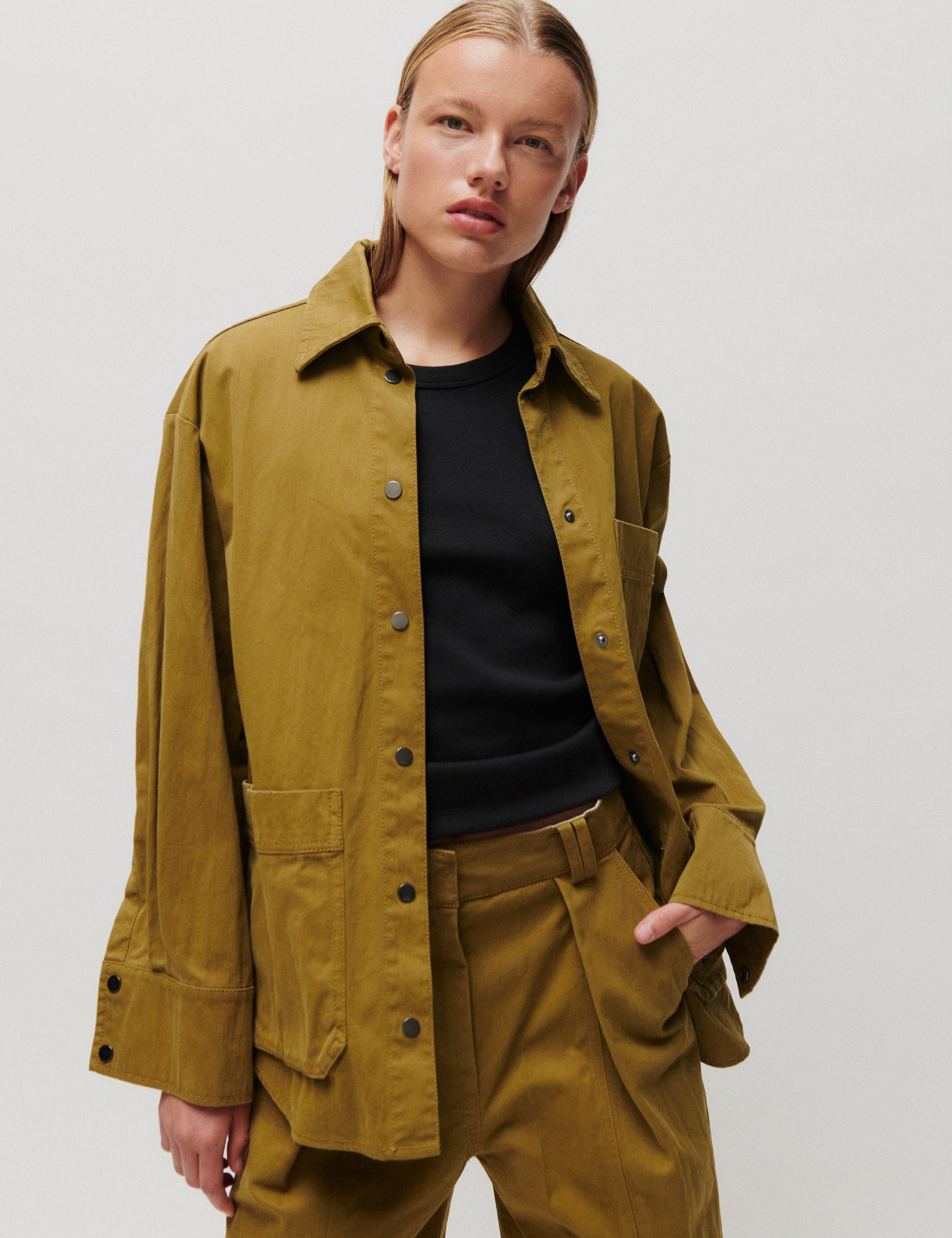 2NDDAY 2NDBrucia - Firm Cotton - Shirt Shirt 180627 Fir Green
