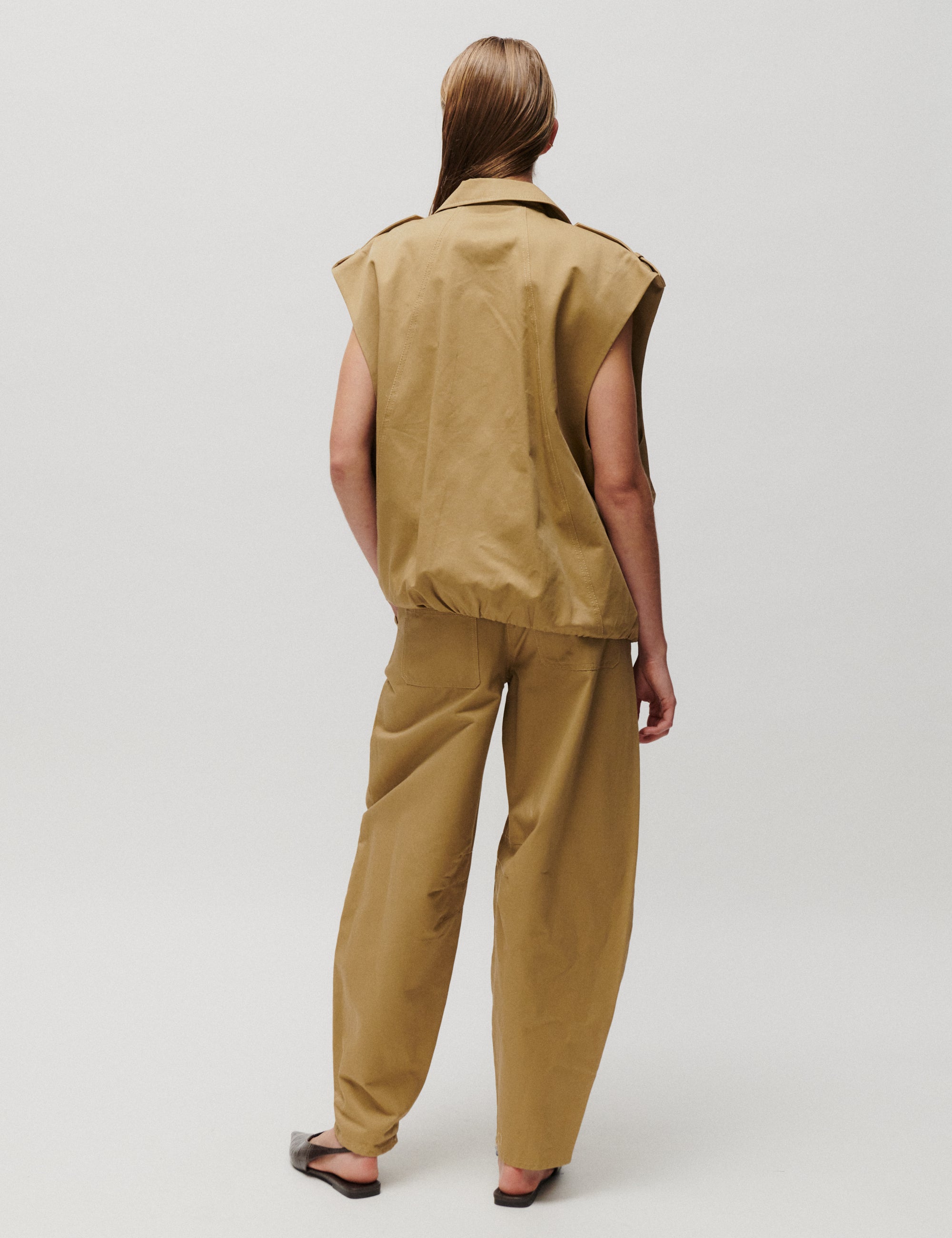 2NDDAY 2NDCappen - Tactile Cotton - Vest Vest 171115 PETRIFIED OAK
