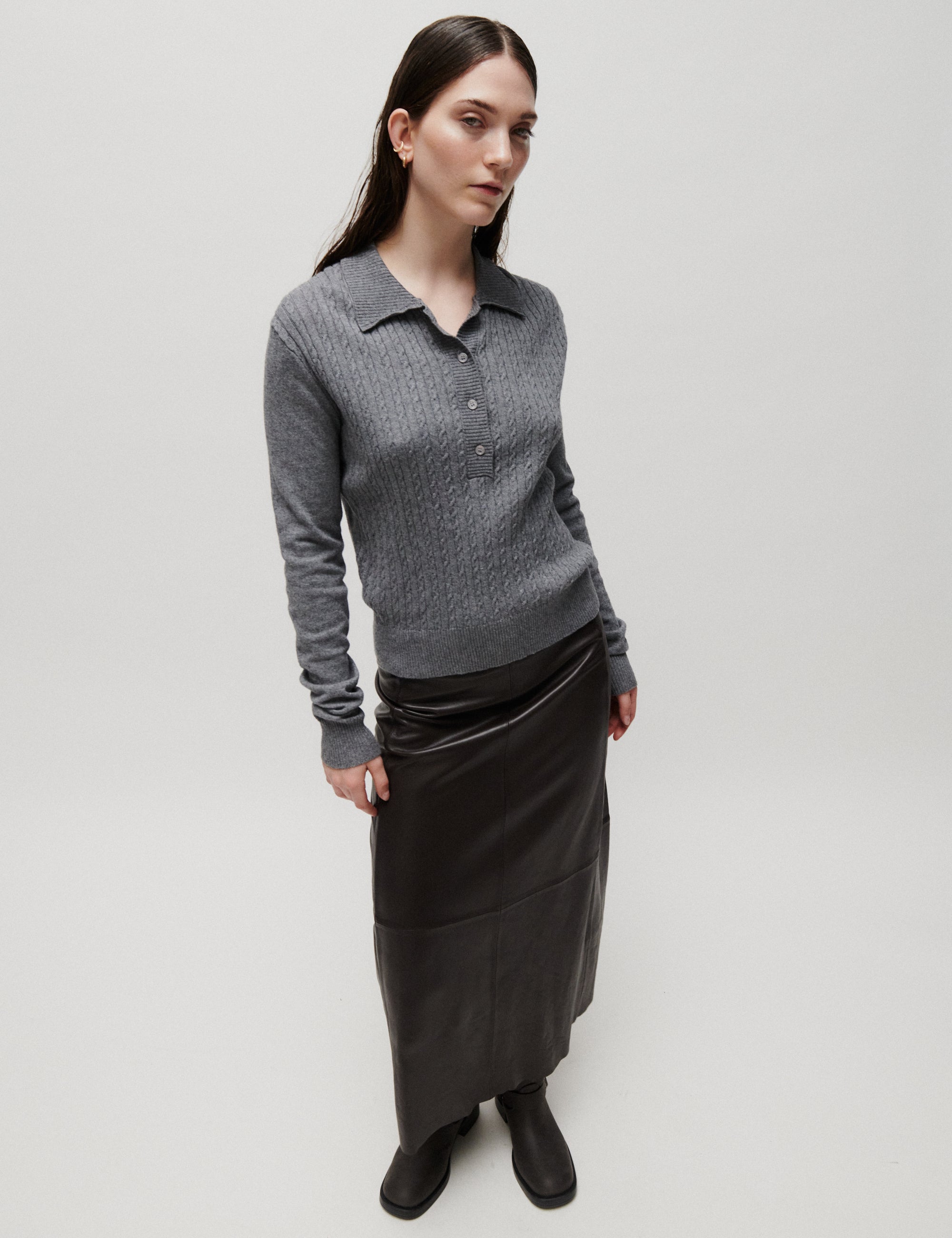 2NDDAY 2NDJaneice - Soft Wool - Blouse Blouse 420130 Medium Grey Melange