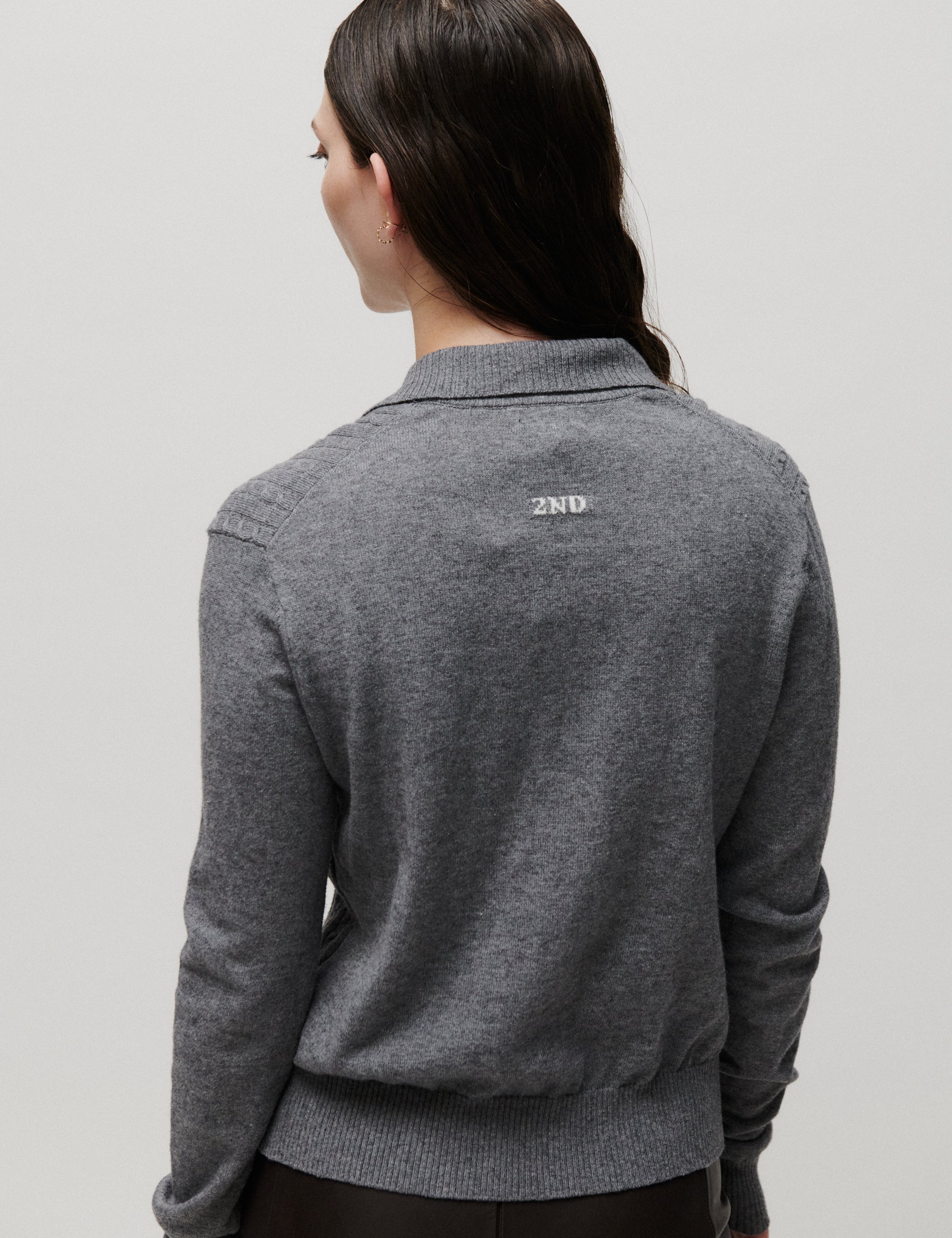 2NDDAY 2NDJaneice - Soft Wool - Blouse Blouse 420130 Medium Grey Melange