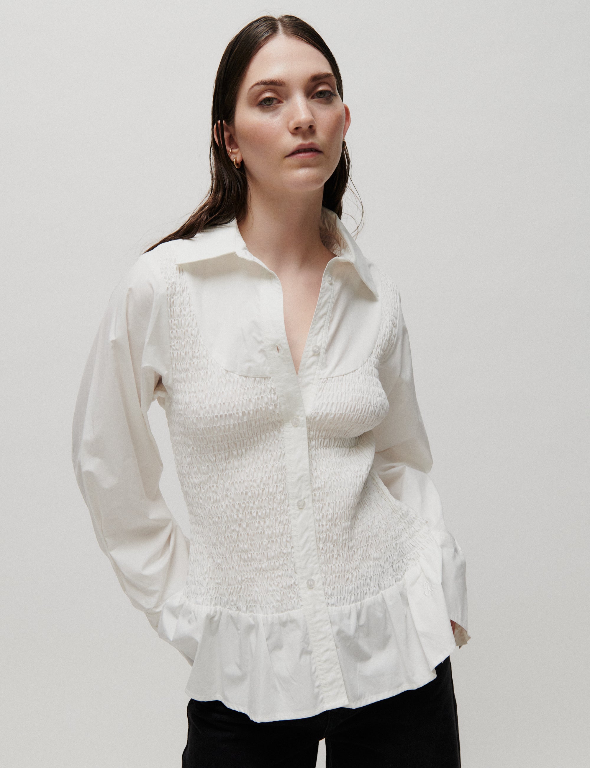 2NDDAY 2NDJoda - Crispy Poplin - Shirt Shirt 114001 Brilliant White