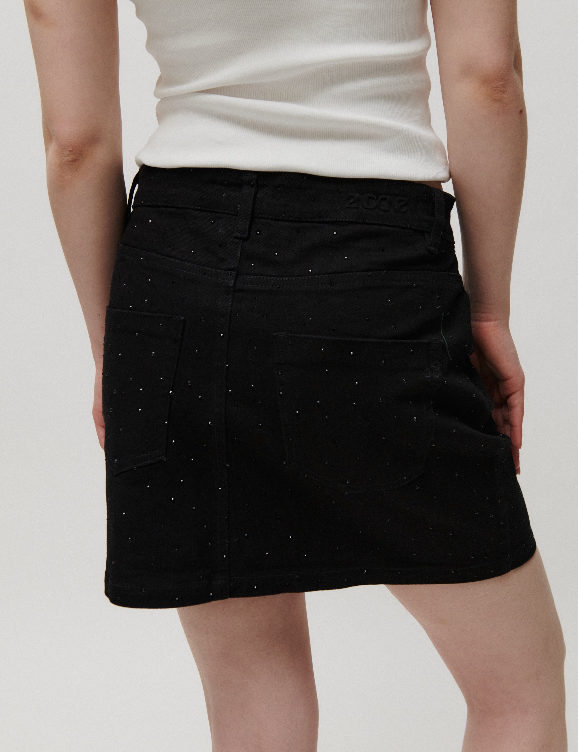 2NDDAY 2NDLollie - Crystal Denim - Skirt Skirt D002 Black Denim
