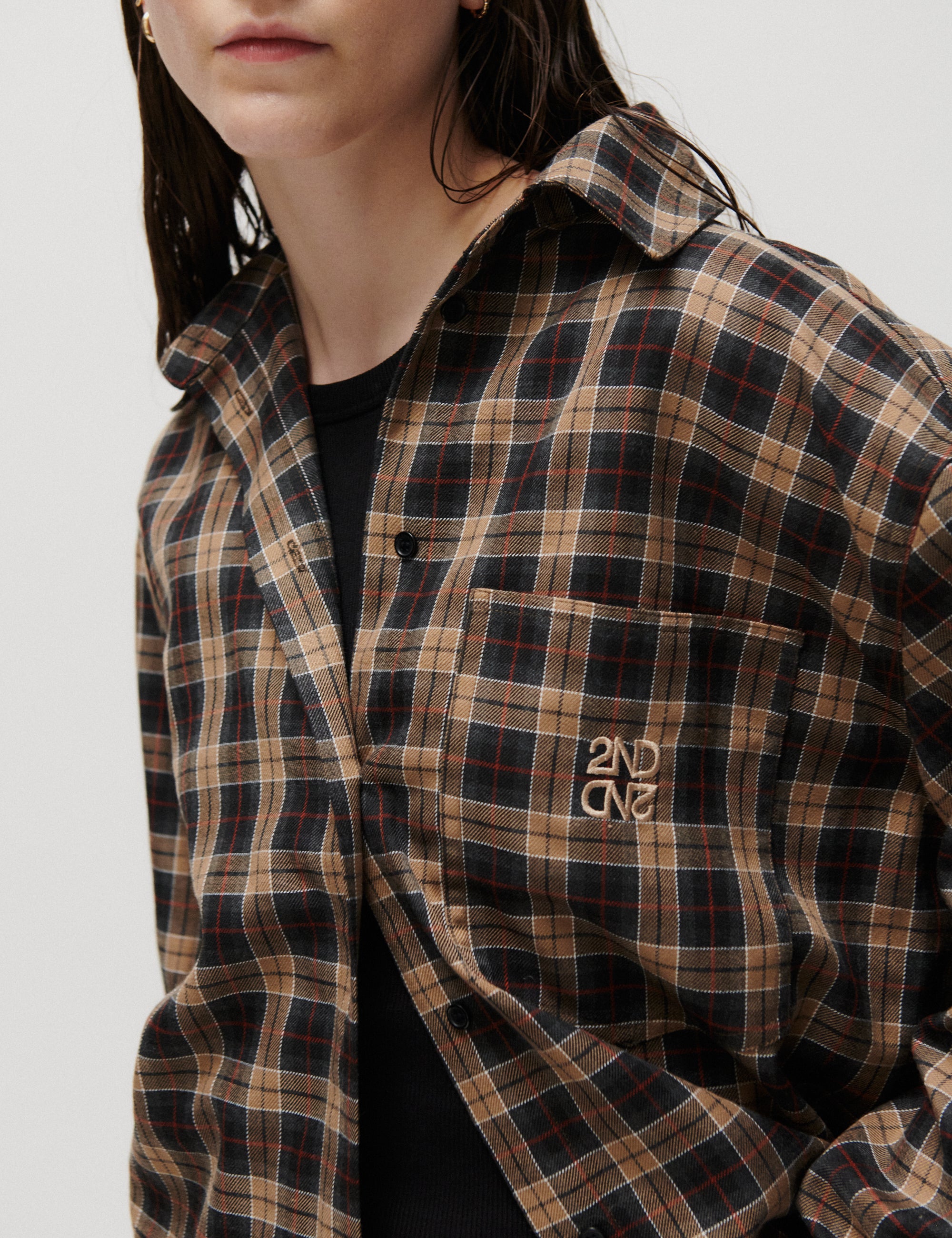 2NDDAY 2NDManny - Classic Flannel - Shirt Shirt 191234 Rocky Road