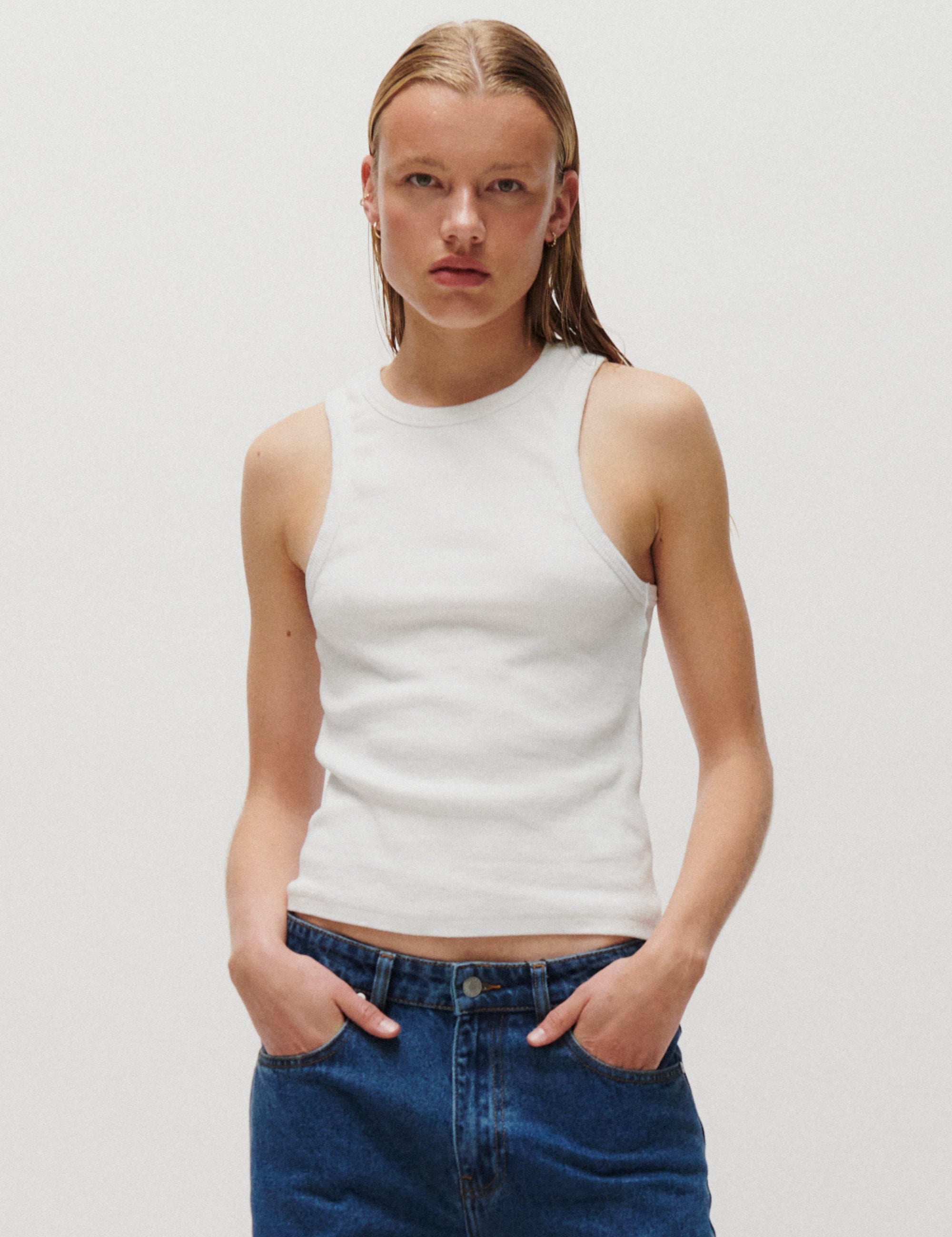 2NDDAY 2NDPurity - Classic Rib T-shirt 110601 Bright White