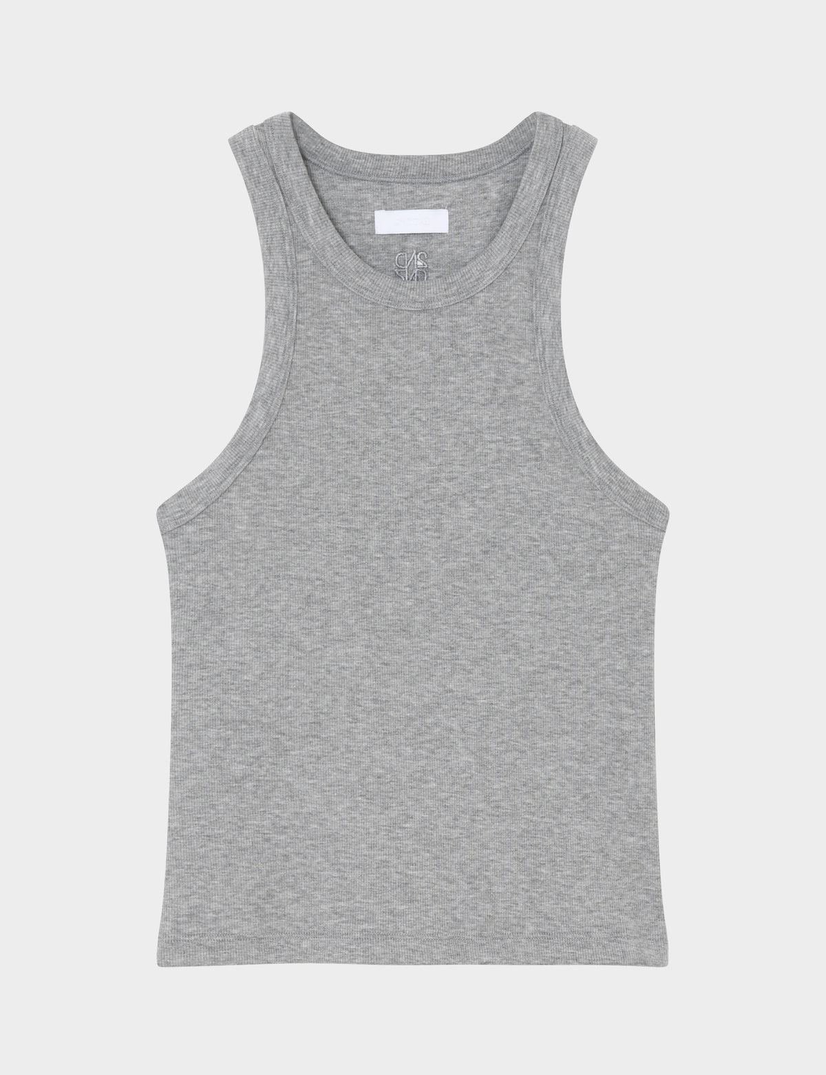 2NDDAY 2NDPurity - Classic Rib T-shirt 500036 Light Grey Melange