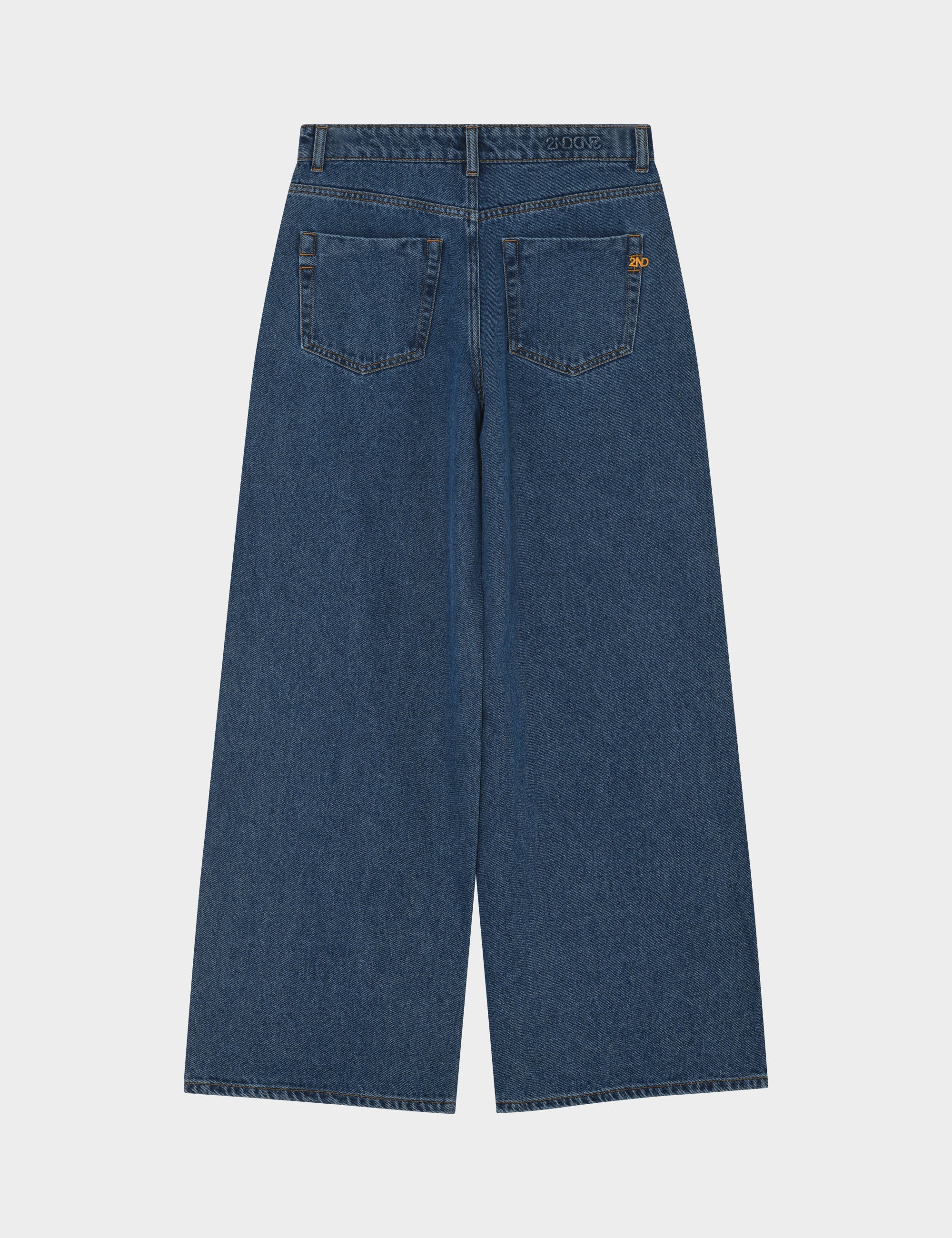 2NDDAY 2NDRoden - Midblue Wash Pants D019 Mid Blue