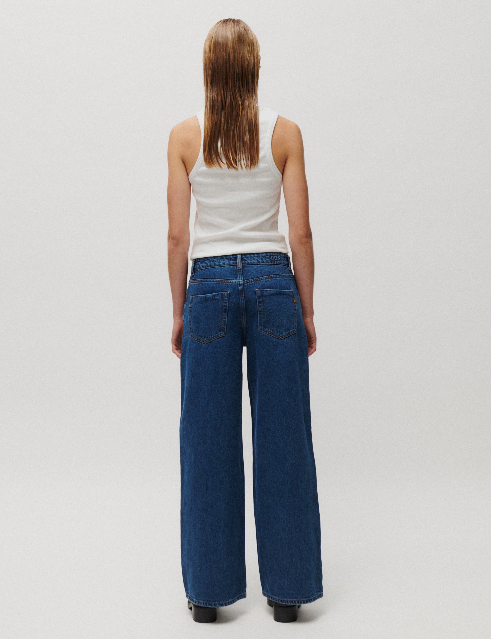2NDDAY 2NDRoden - Midblue Wash Pants D019 Mid Blue