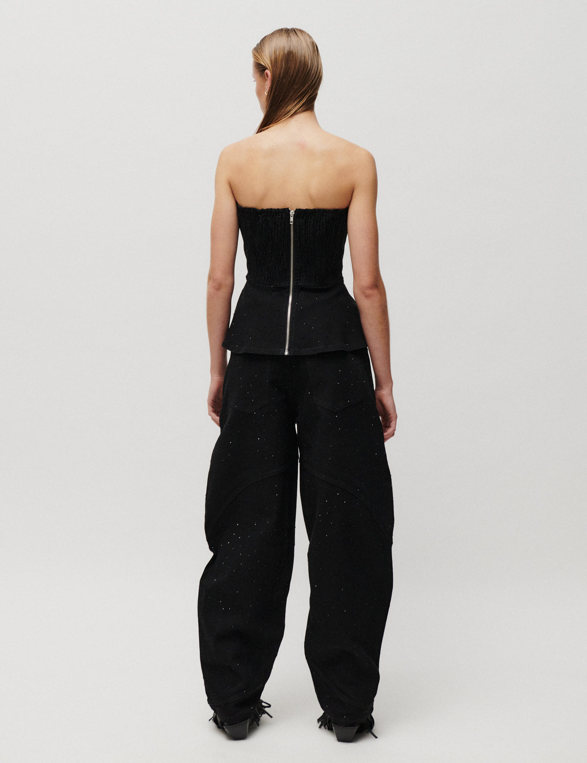2NDDAY 2NDSaphie - Crystal Denim - Top Top D002 Black Denim