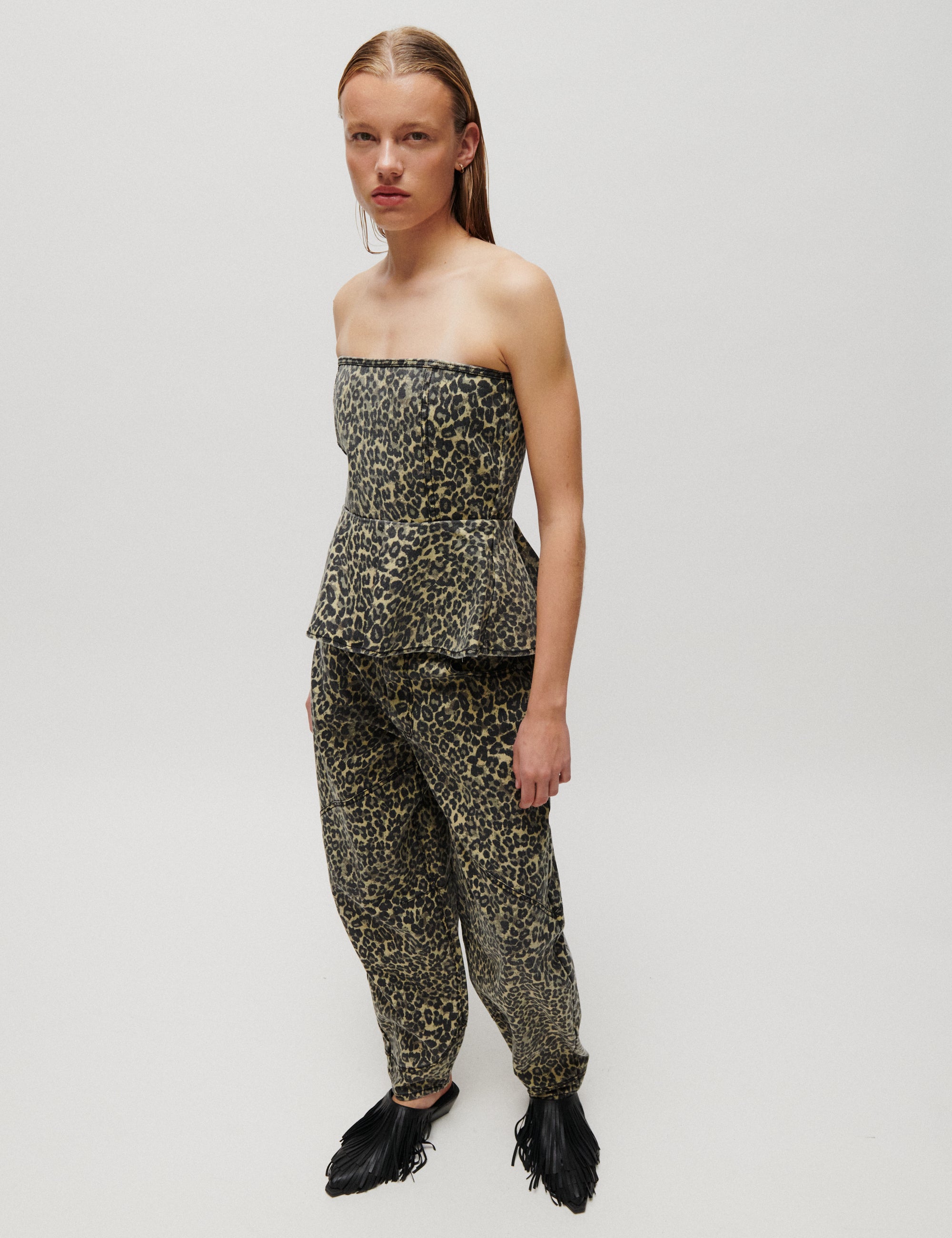2NDDAY 2NDSaphie - Print Denim - Top Top 420162 Leo AOP
