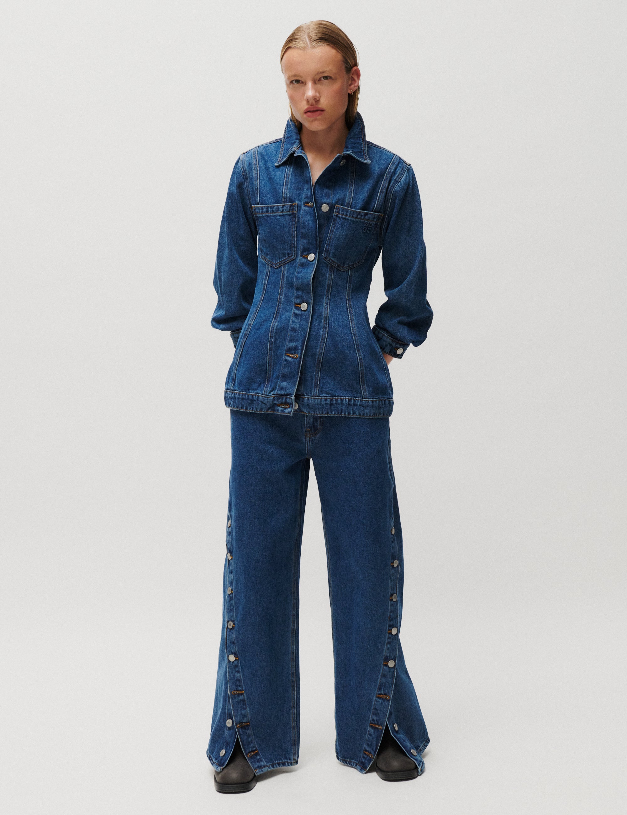 2NDDAY 2NDTyler - Midblue Wash Pants D019 Mid Blue