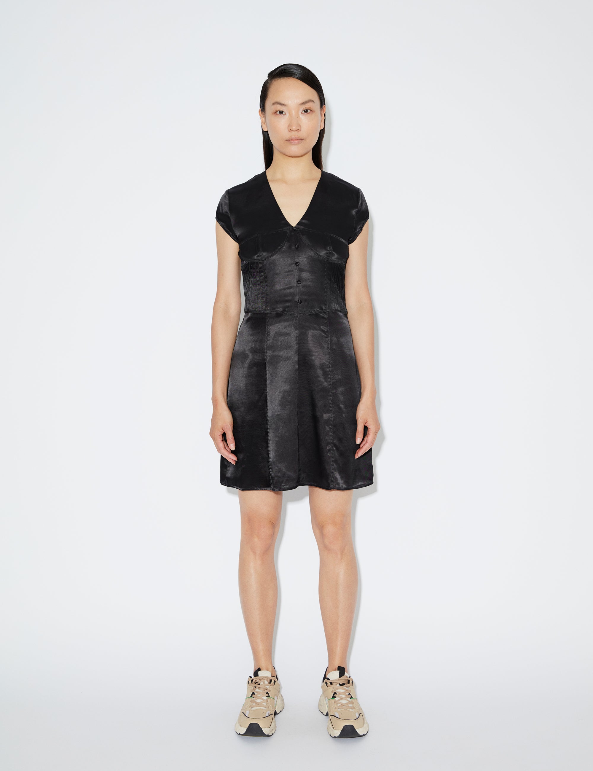 2NDDAY 2ND Addison TT - Satin Bliss Dress 194008 Meteorite (Black)