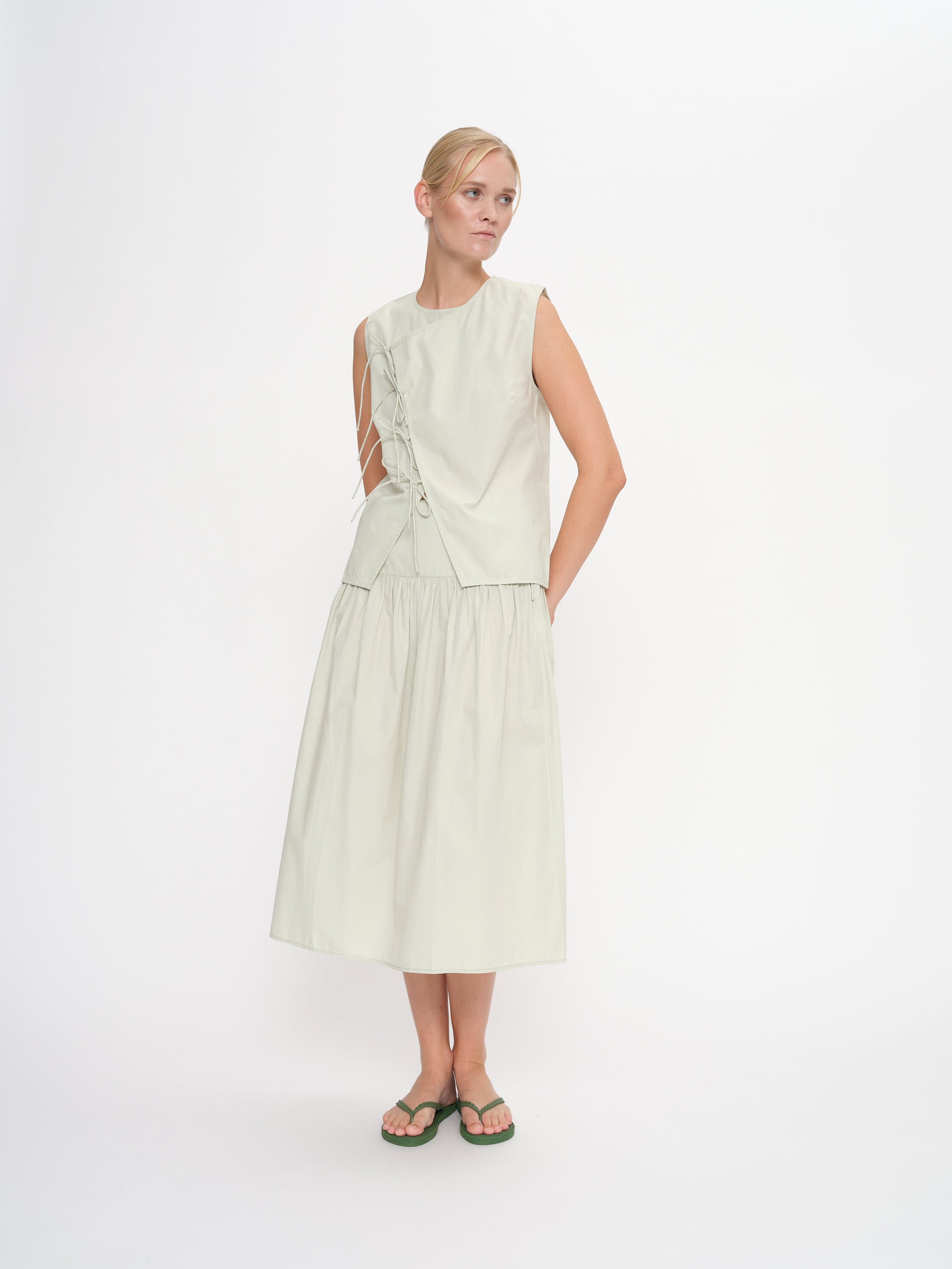 2NDDAY 2ND Adrianas - Fine Crispy Poplin Shirts & Blouses 136106 Green Tint