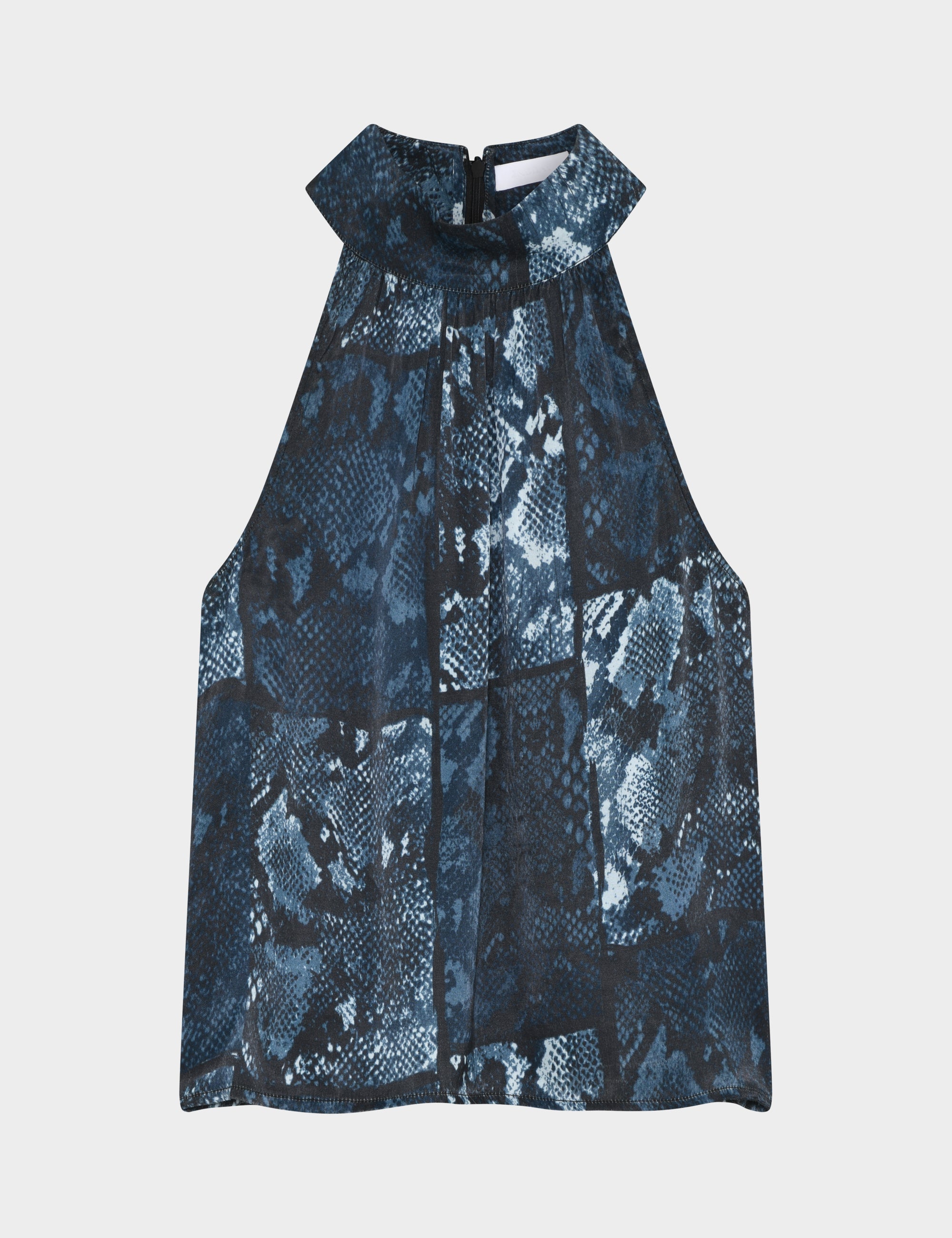 2NDDAY 2ND Aqualita - Viscose Dress 420153 Ensign Blue Snake AOP