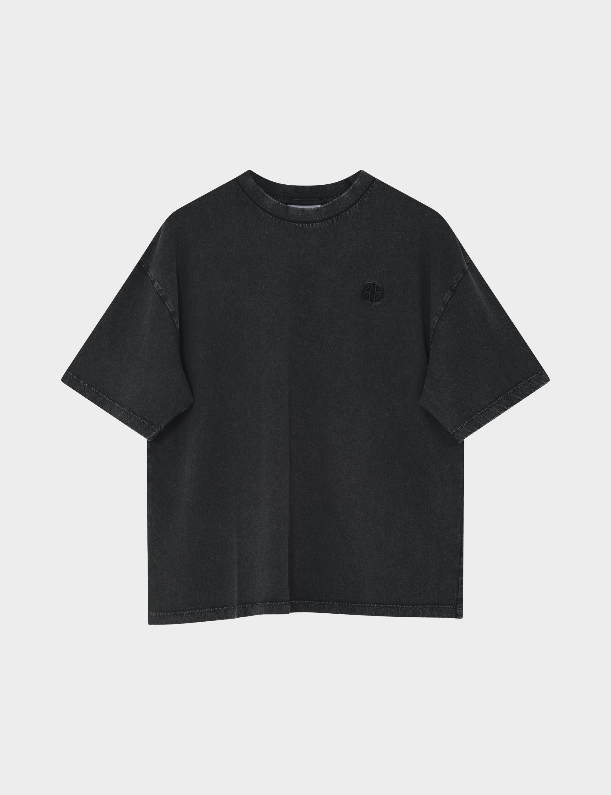 2NDDAY 2ND Araly TT - Overwashed Jersey - T-shirt T-shirt 190303 Black