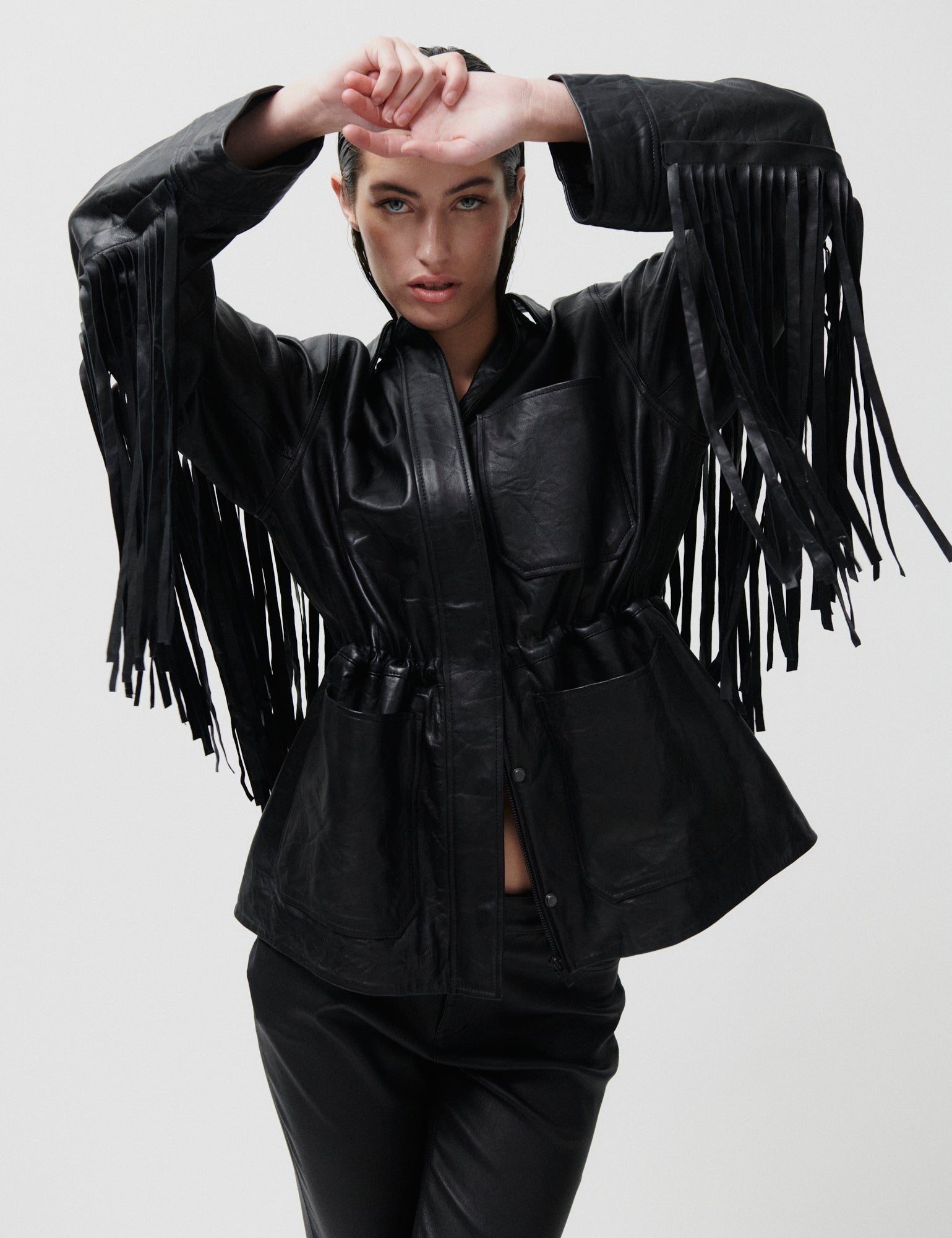 2NDDAY 2ND Brucet - Fine Leather Jacket 194008 Meteorite (Black)