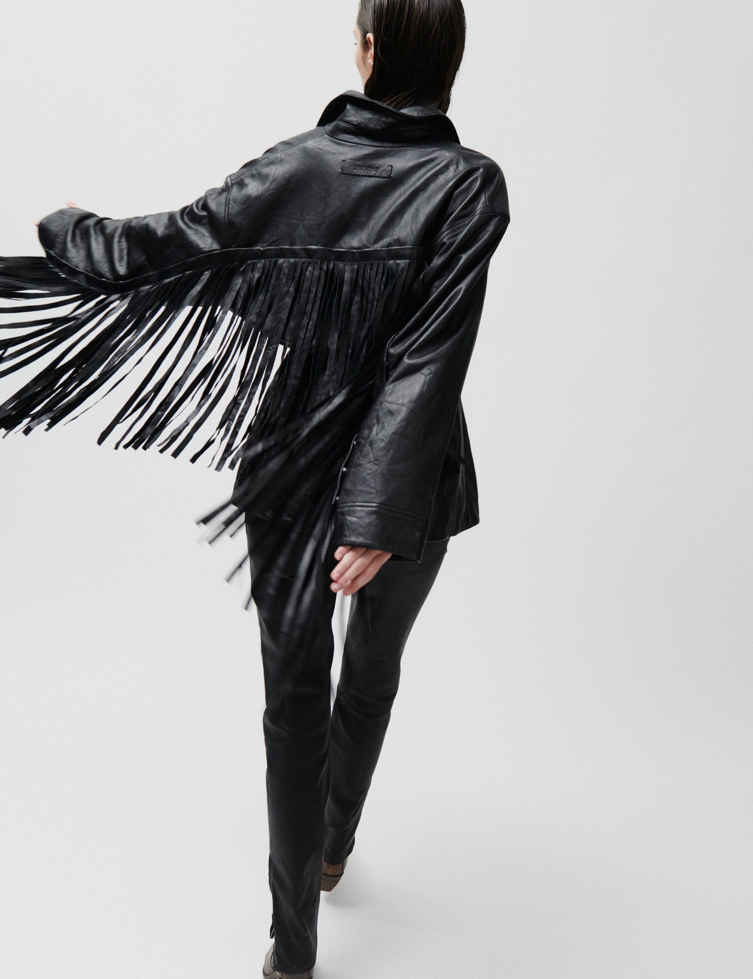 2NDDAY 2ND Brucet - Fine Leather Jacket 194008 Meteorite (Black)