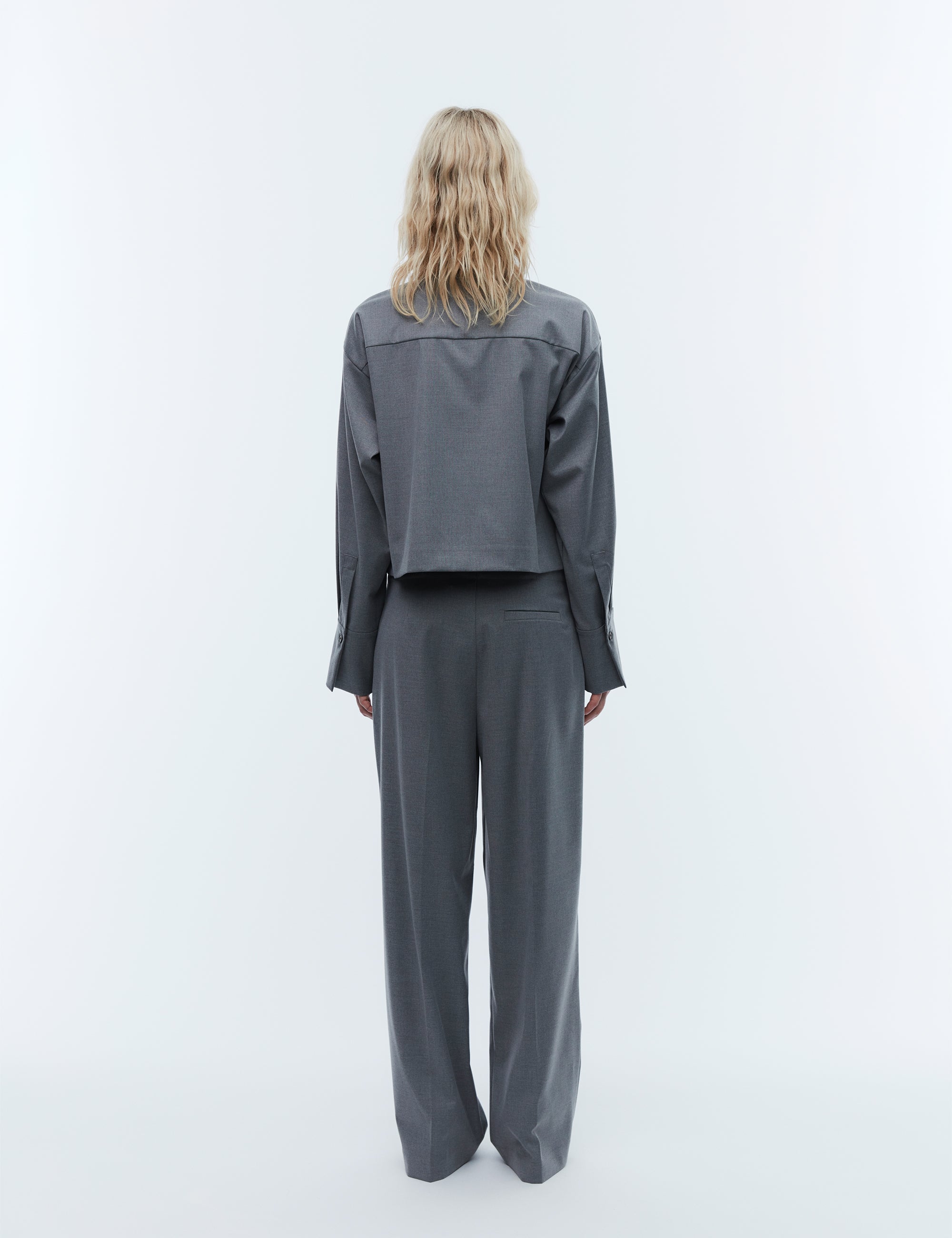 2NDDAY 2ND Carter - Classic Tailoring Pants 420128 Dark Grey Melange