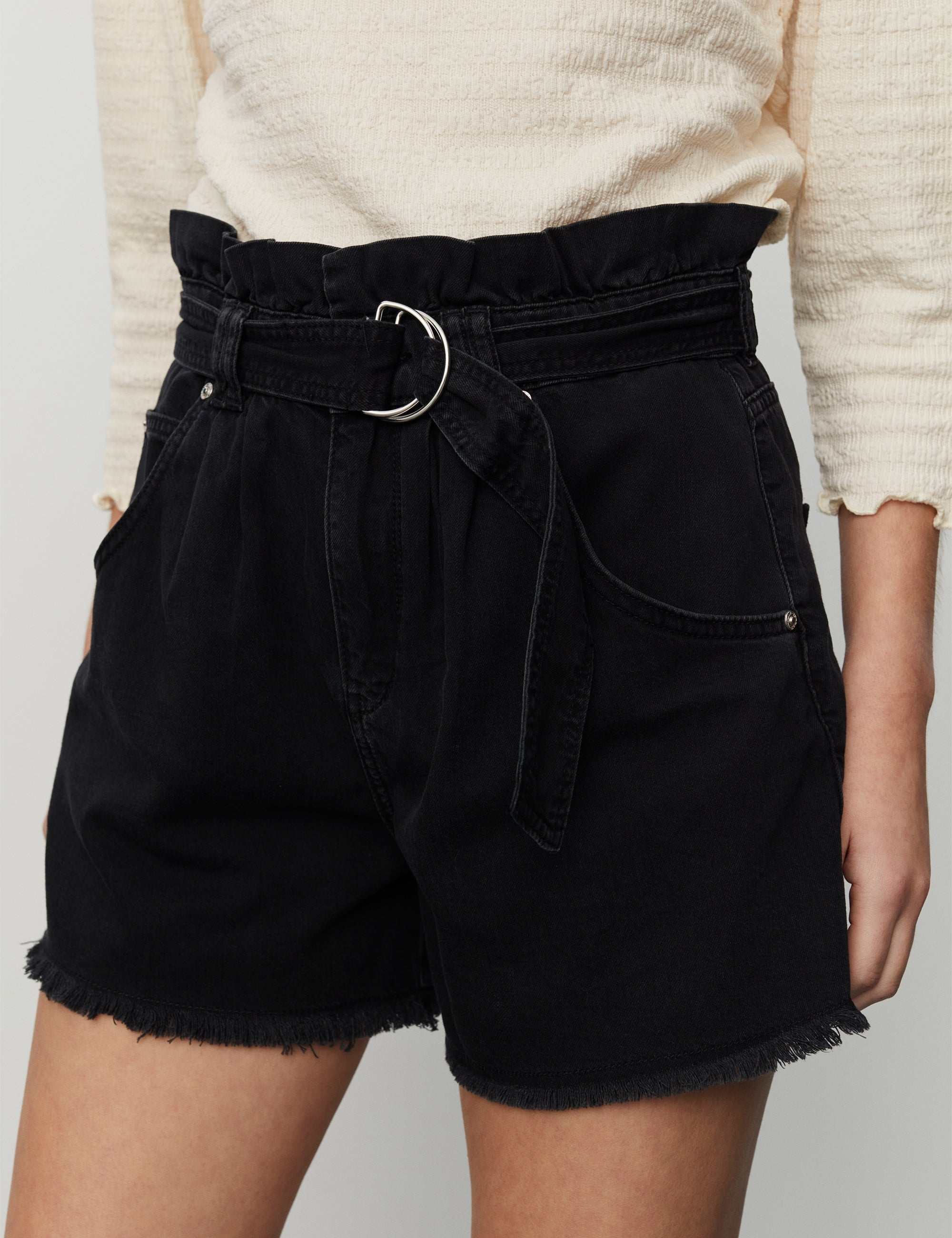 2NDDAY 2ND Cilika TT Shorts D003 Un Black Denim