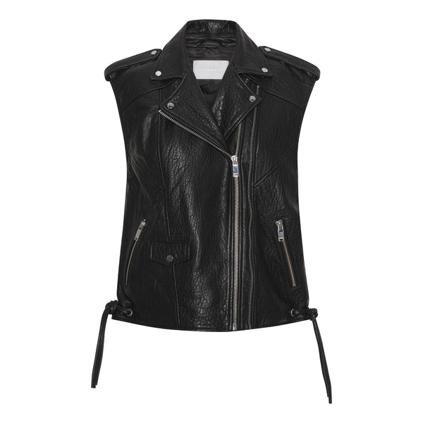 2NDDAY 2ND Clive - Structure Leather Jacket 194008 Meteorite (Black)