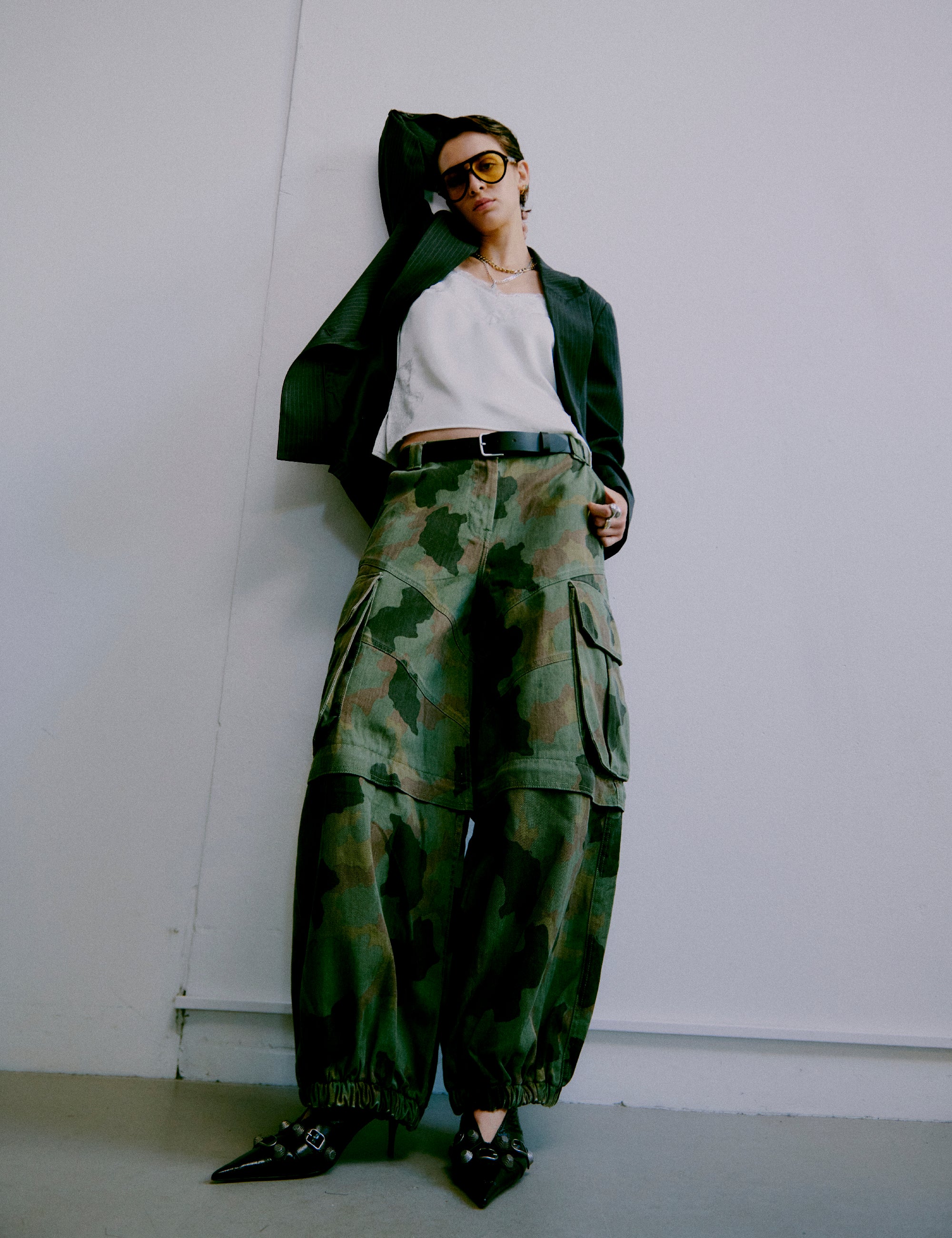 2NDDAY 2ND Erlene - Twill Denim - Pants Pants 180420 Flur leaf clover print